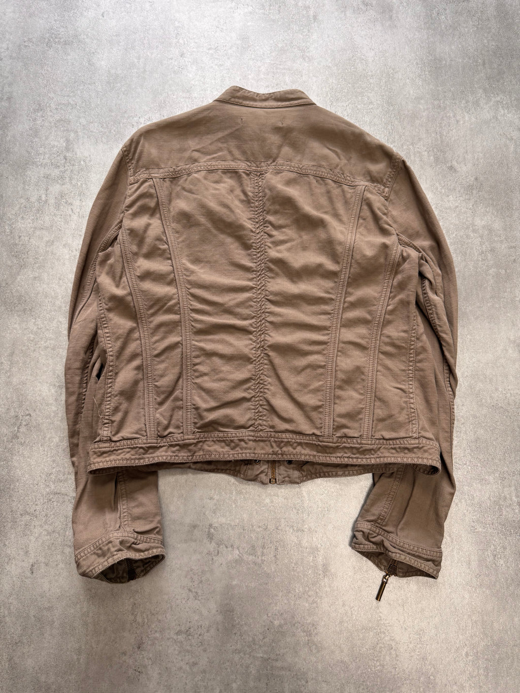 SS2006 Cavalli Laces Beige Denim Jacket