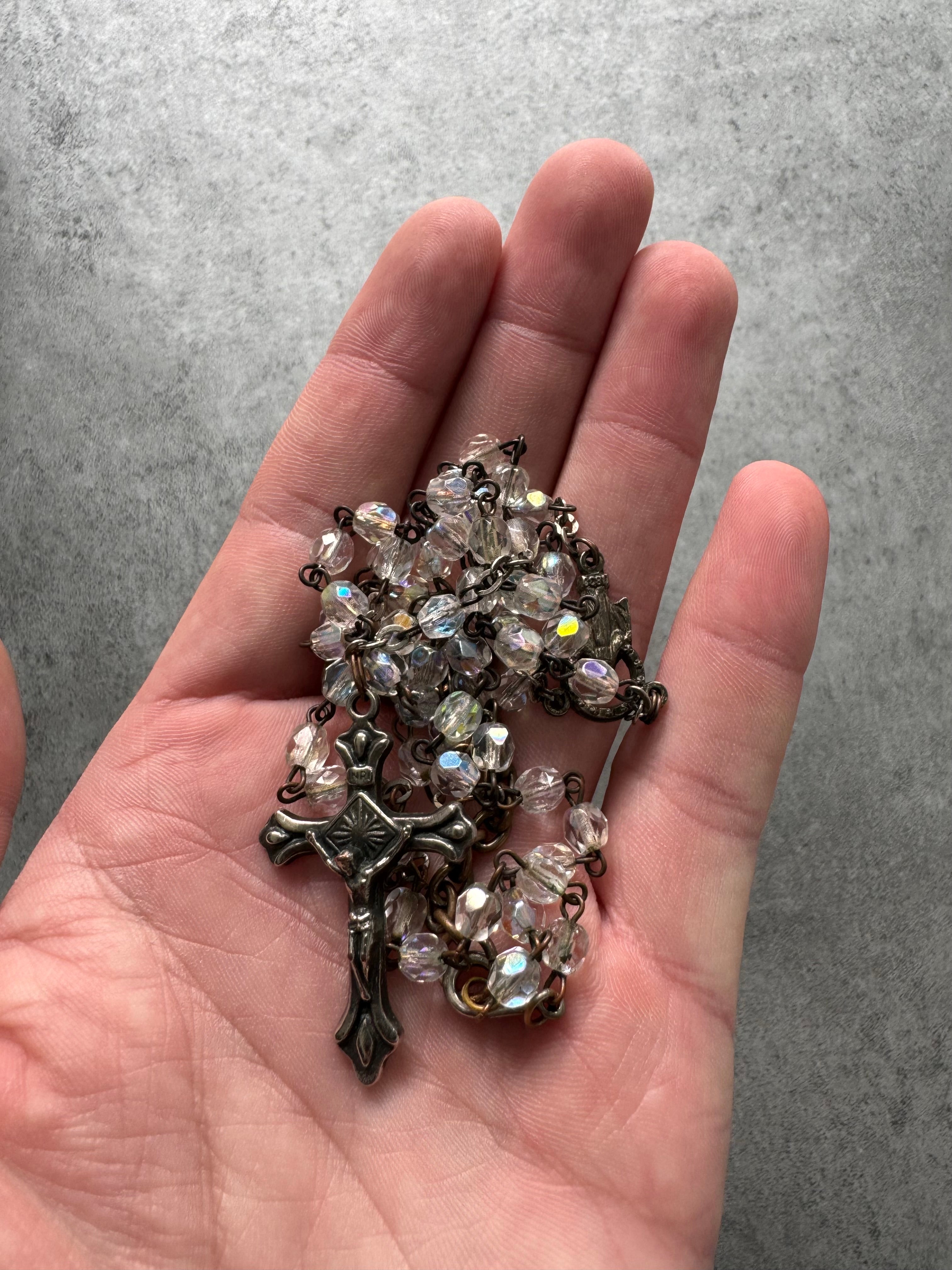 Dolce & Gabbana Crystal Rosary Necklace (OS)