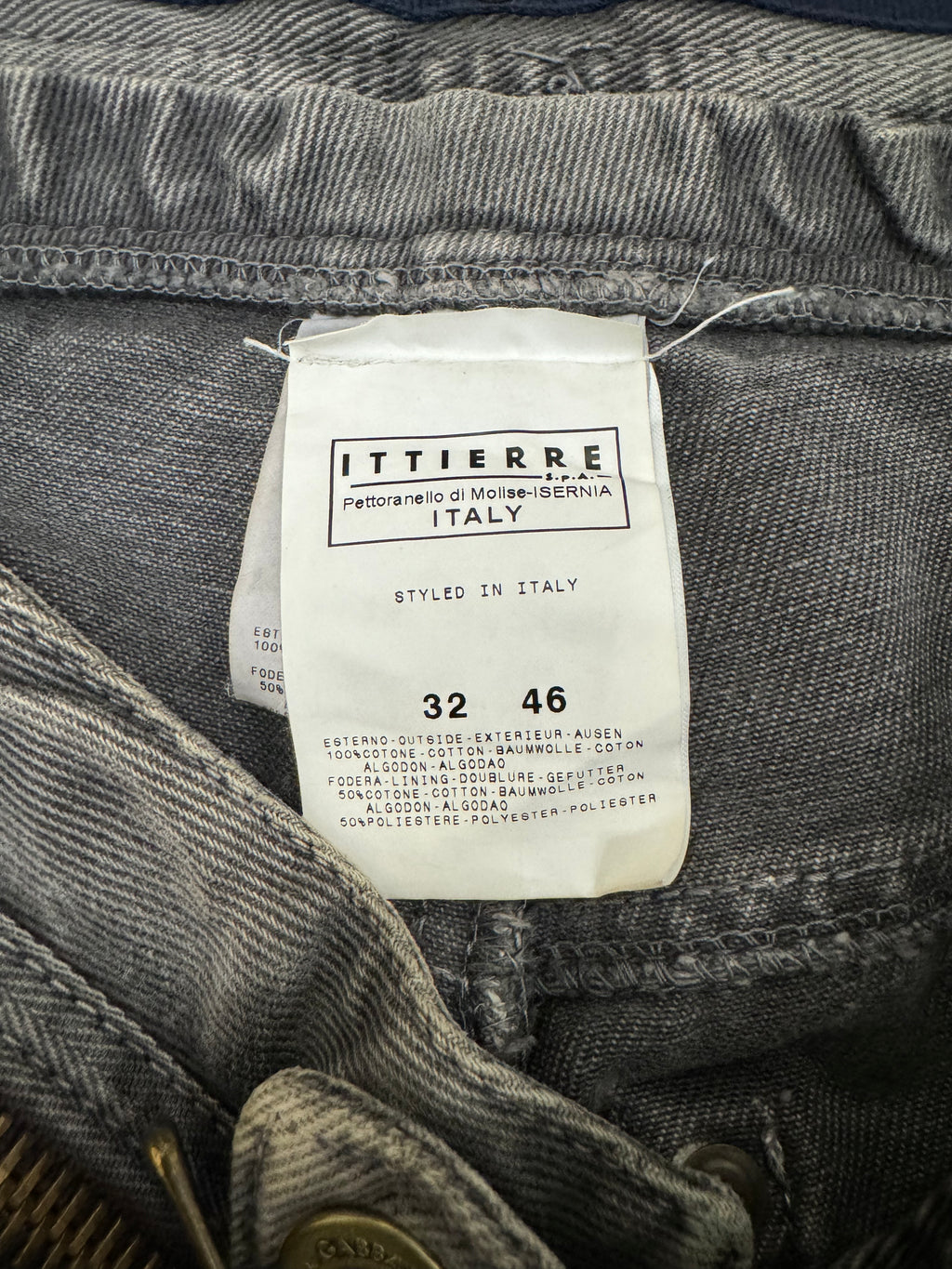 AW2003 Dolce &amp; Gabbana 微喇拉链牛仔长裤 (M)