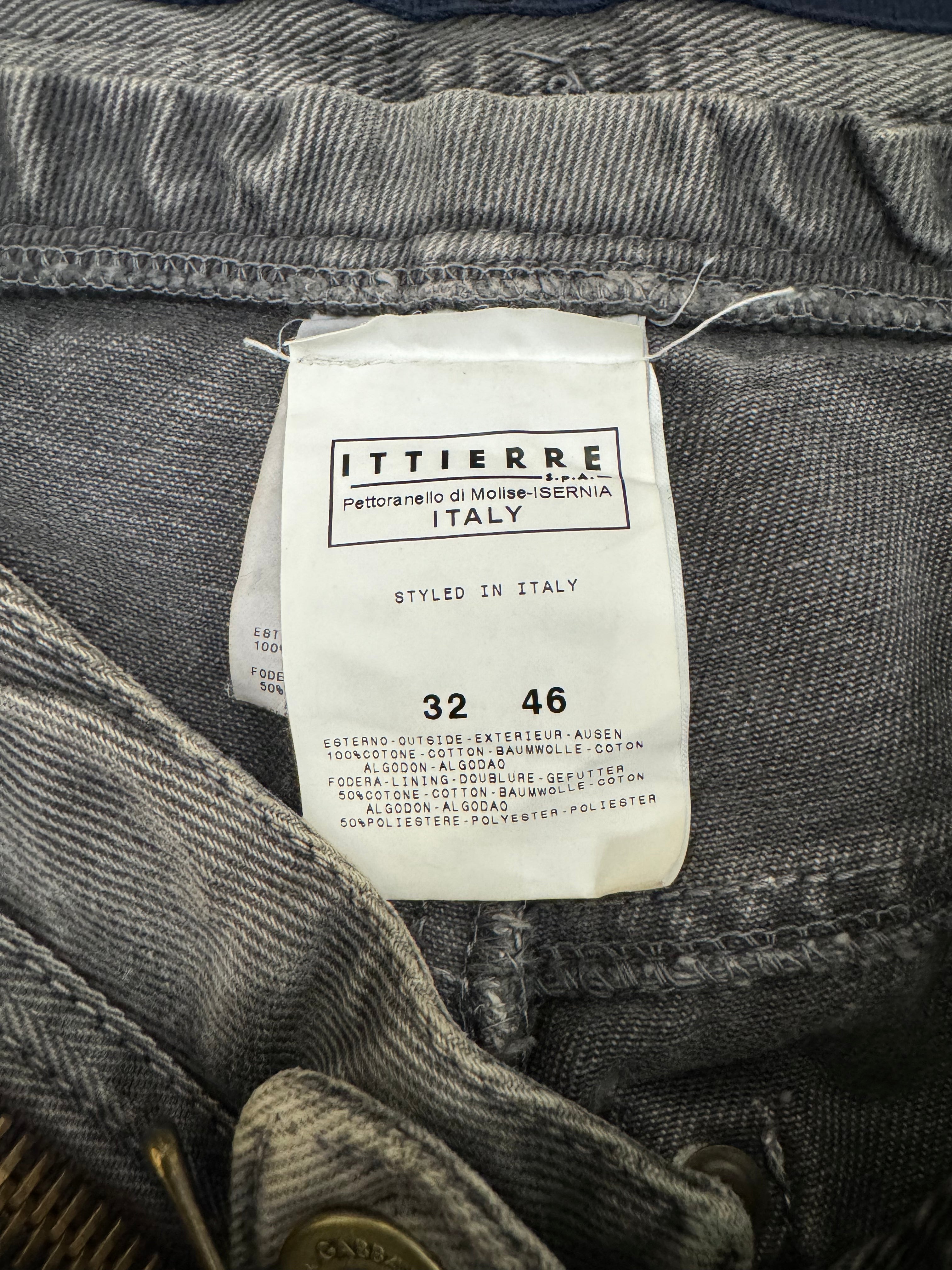 AW2003 Dolce & Gabbana Bootcut Zipper Denim Pants