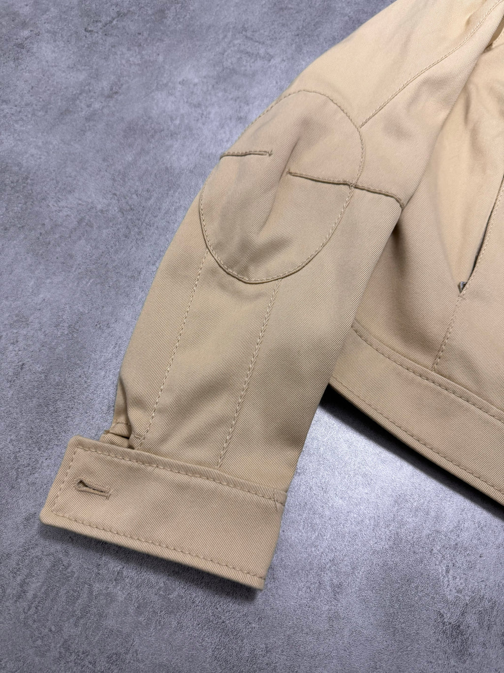 2000s Prada Racer Beige Cotton Jacket (XS)