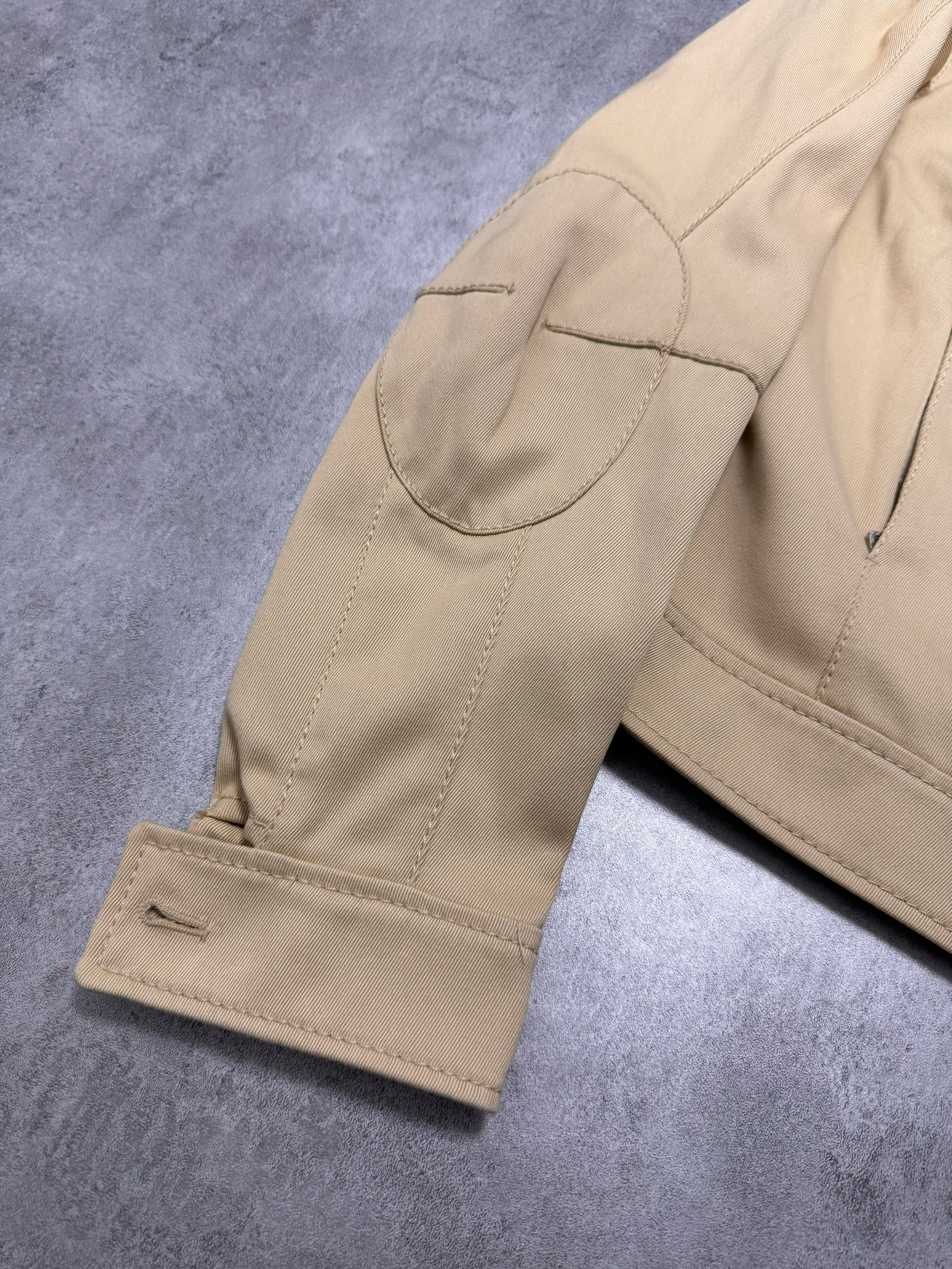 2000s Prada Racer Beige Cotton Jacket (XS)