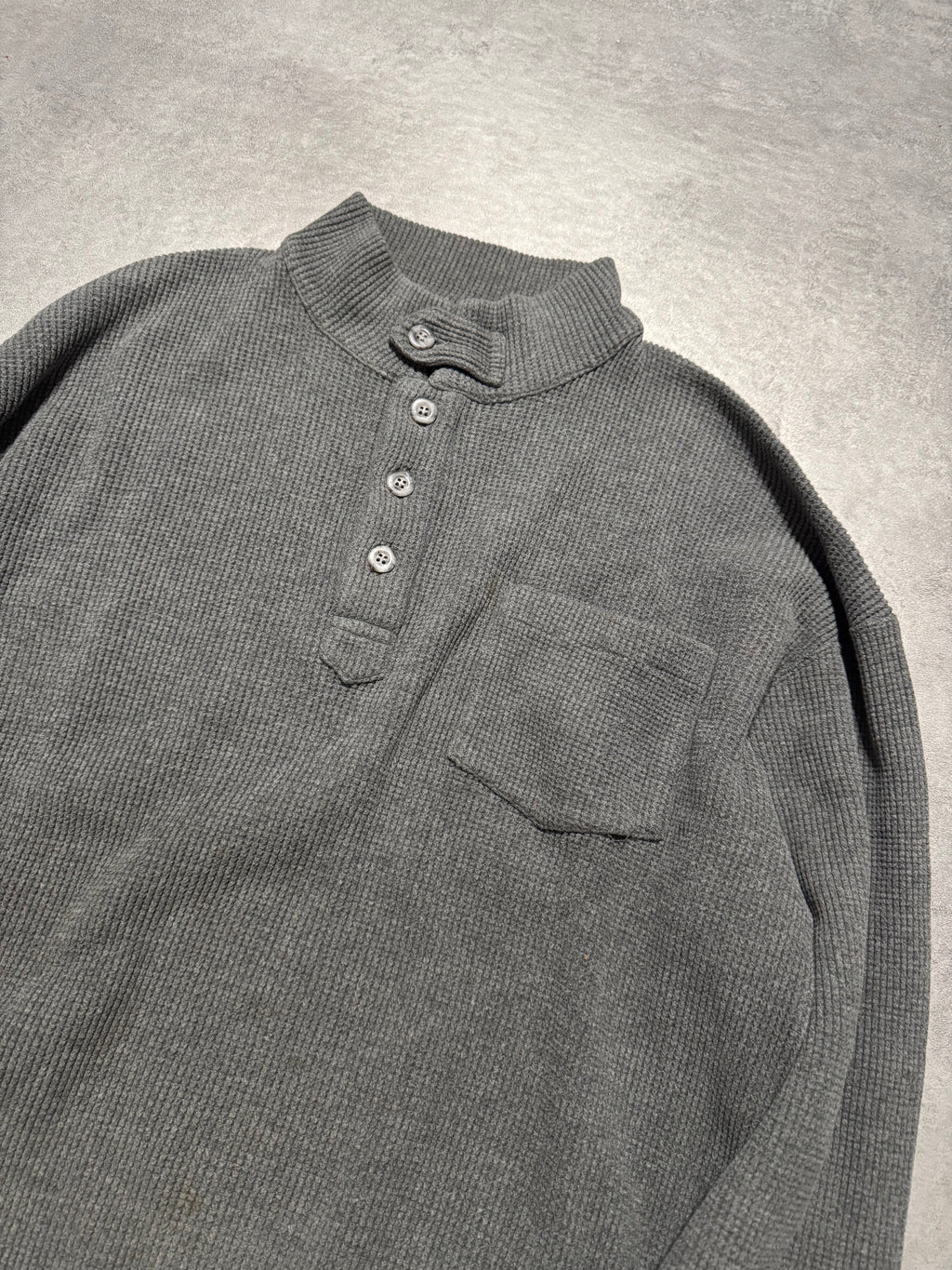 1990s Giorgio Armani Grey Buttoned Longsleeves