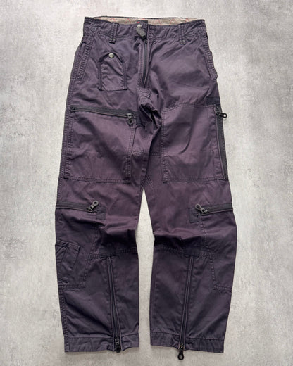 2000s Diesel Cargo Technical Purple Blue Pants (S/M)