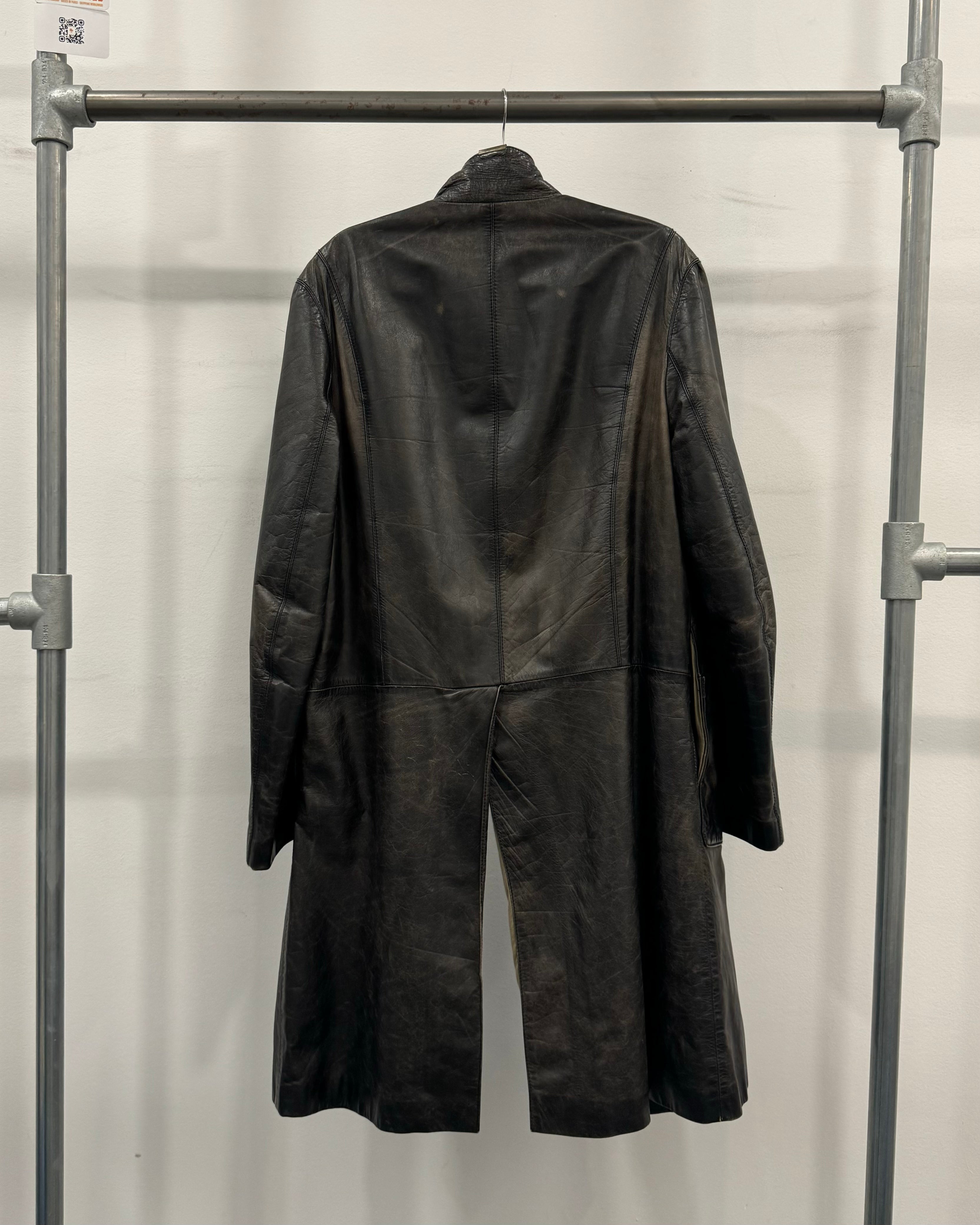 AW2000 Roberto Cavalli Leather Trench Coat (M)