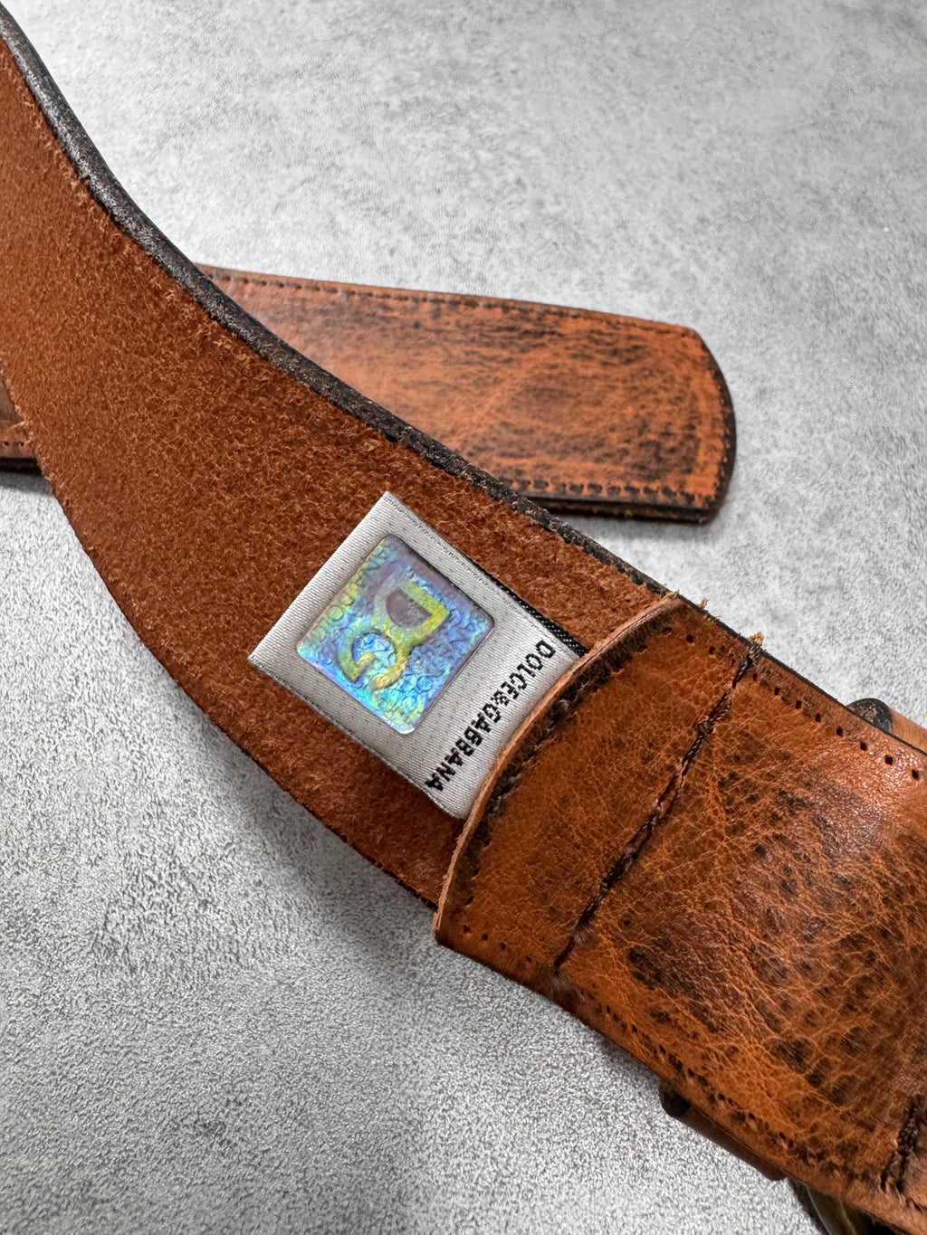 Dolce & Gabbana Brown Leather Belt