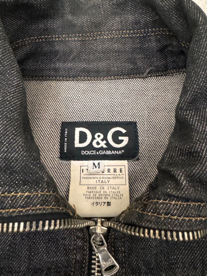 SS2003 Dolce & Gabbana Multi Zip Denim Jacket (XS/S)