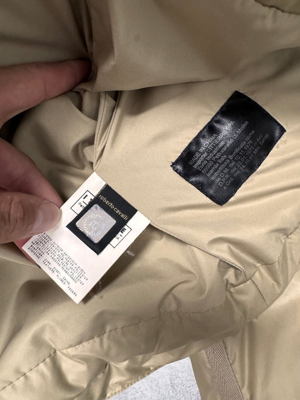 1990s Roberto Cavalli Parachute Bondage Puffer Jacket