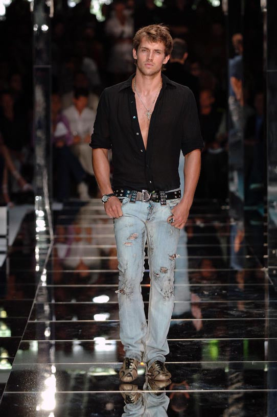 SS2006 Dolce & Gabbana Burn Rockstar Denim Jeans (M/L)