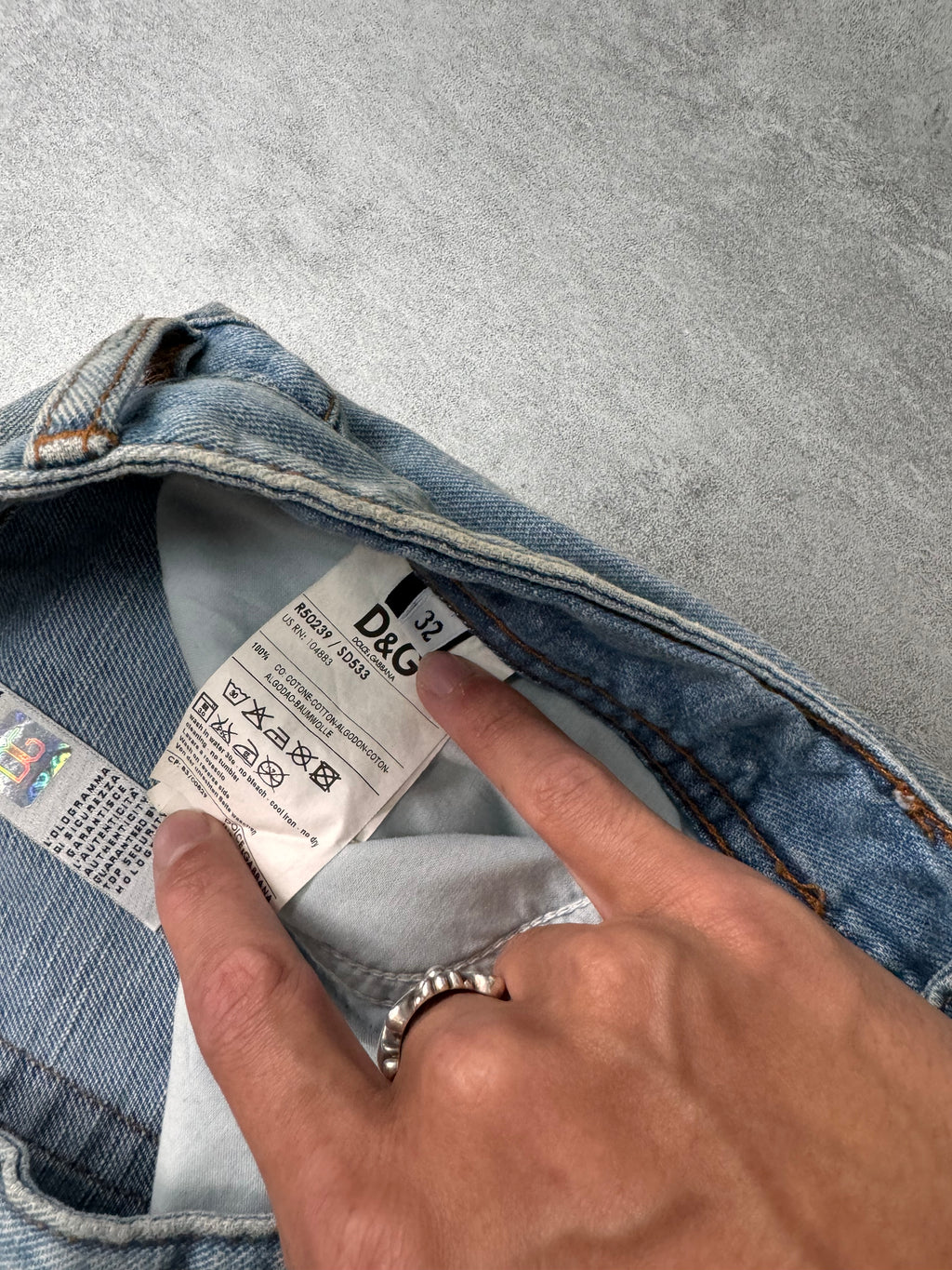 2000s Dolce & Gabbana Patches Blue Denim Jeans