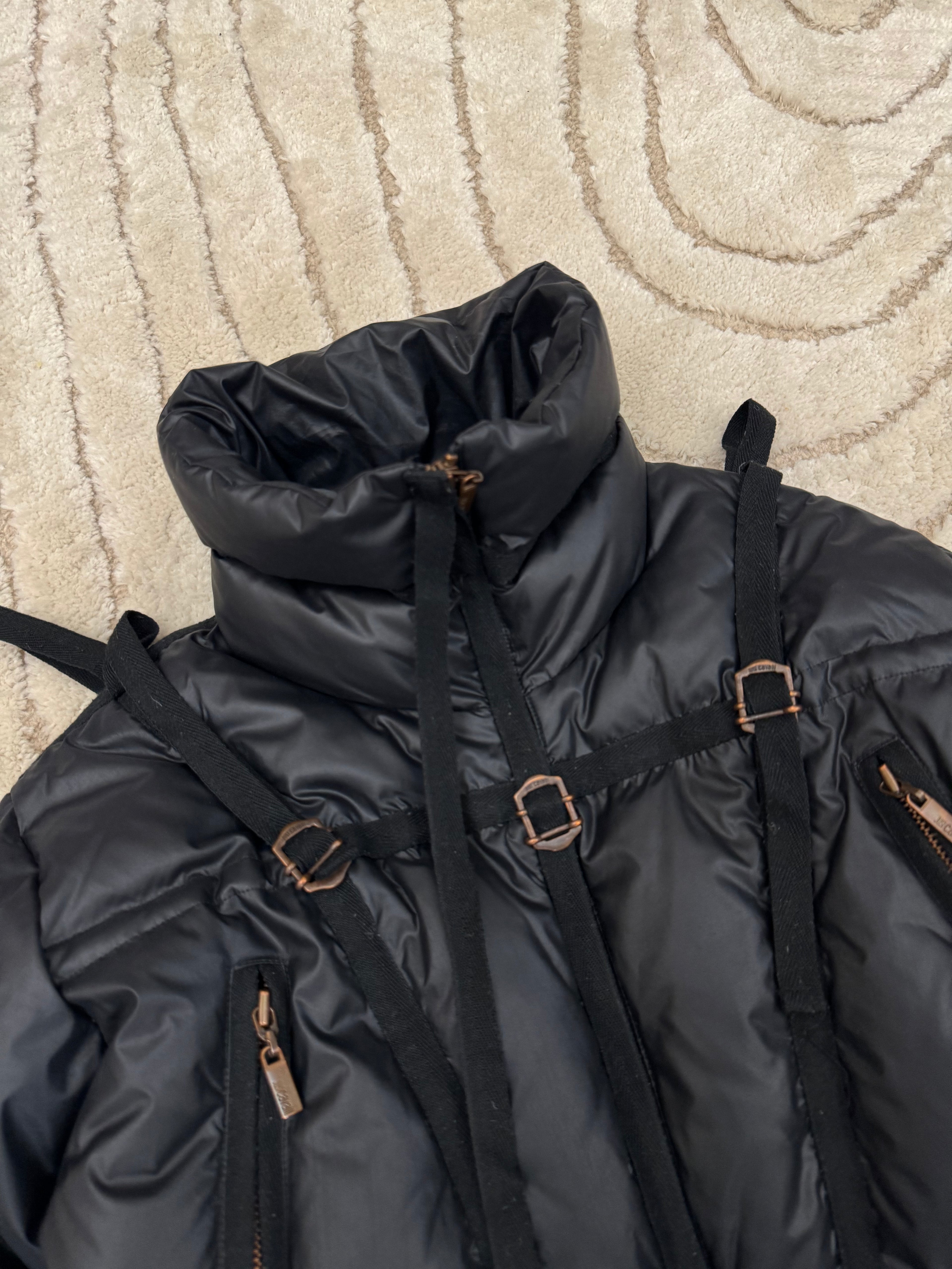 1990年代 ロベルト カヴァリ ボンデージ パラシュート パファー ジャケット (S)