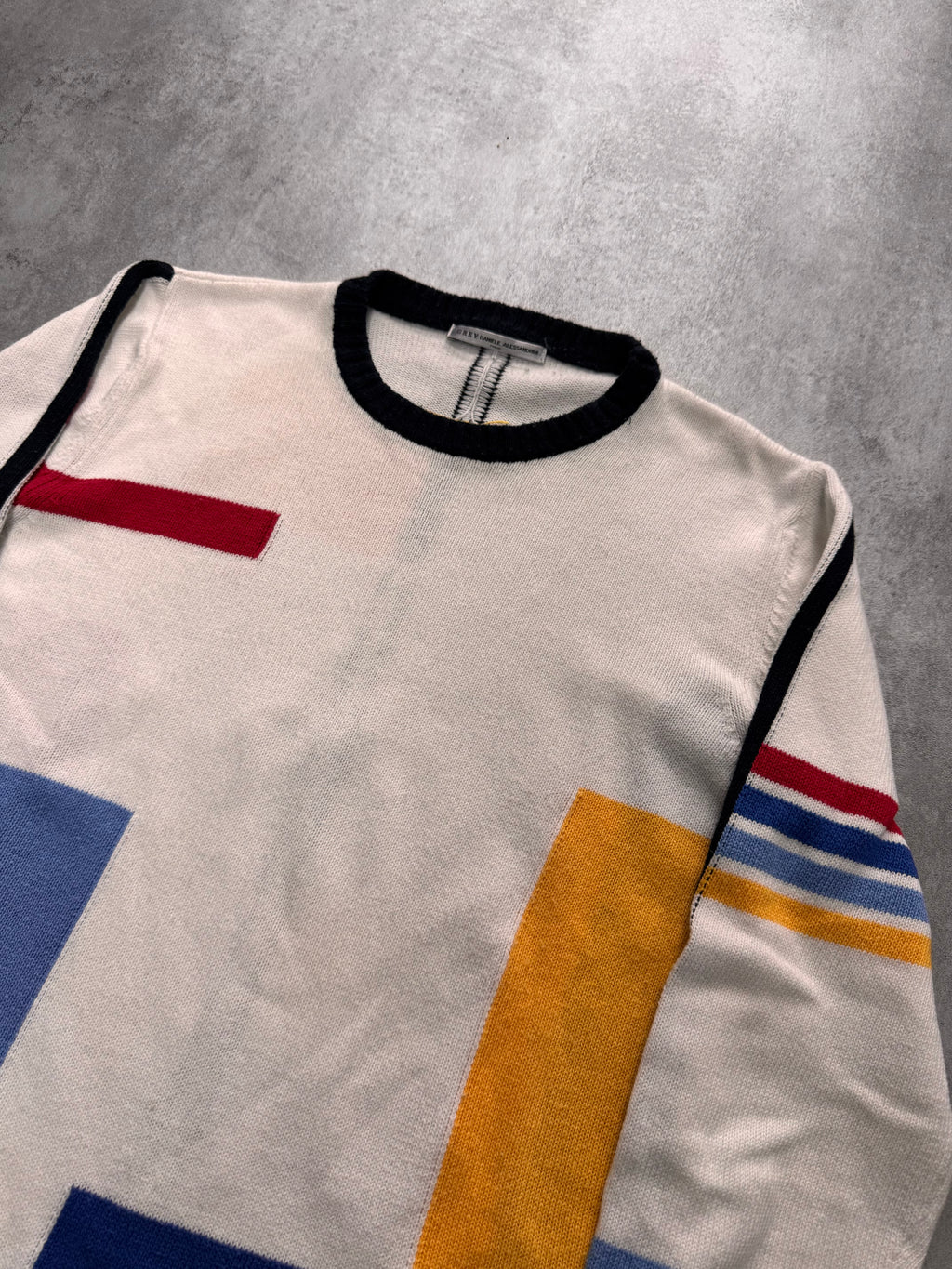 Daniele Alessandrini Multicolor Geometric Sweater