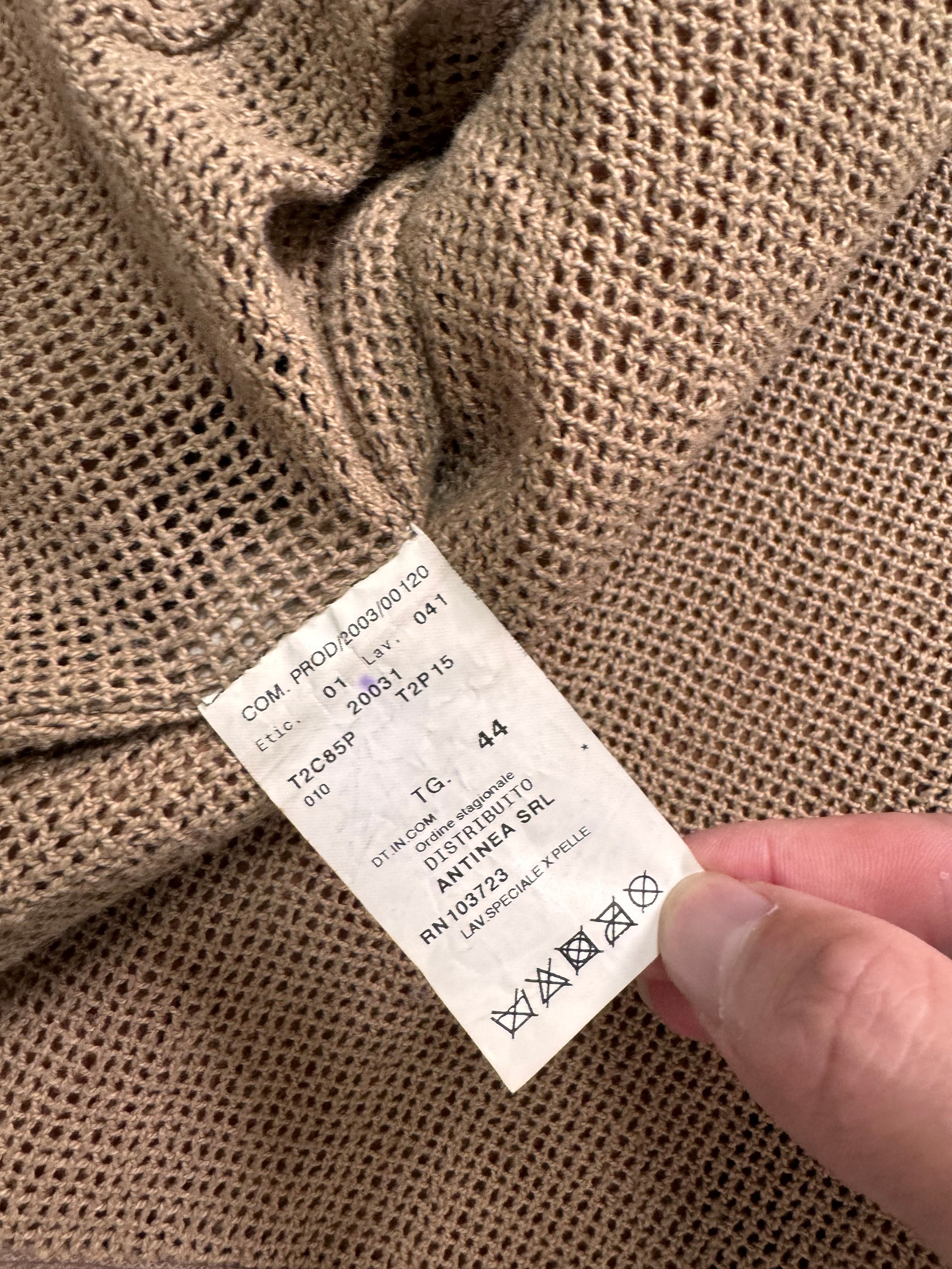 SS2003 Emporio Armani Patches Leather Jacket