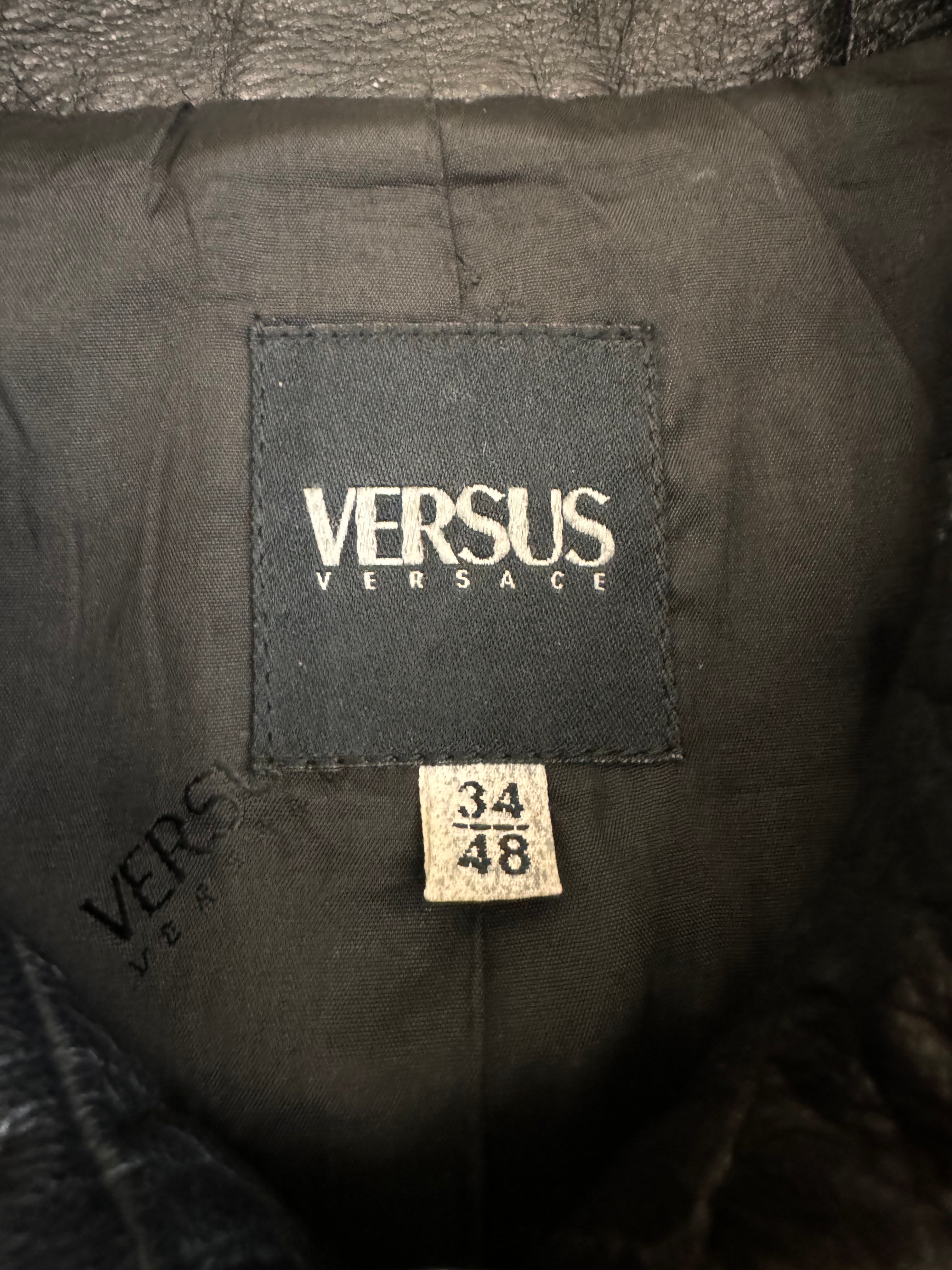 Versace MJ Multi-Zip Leather Jacket (M)