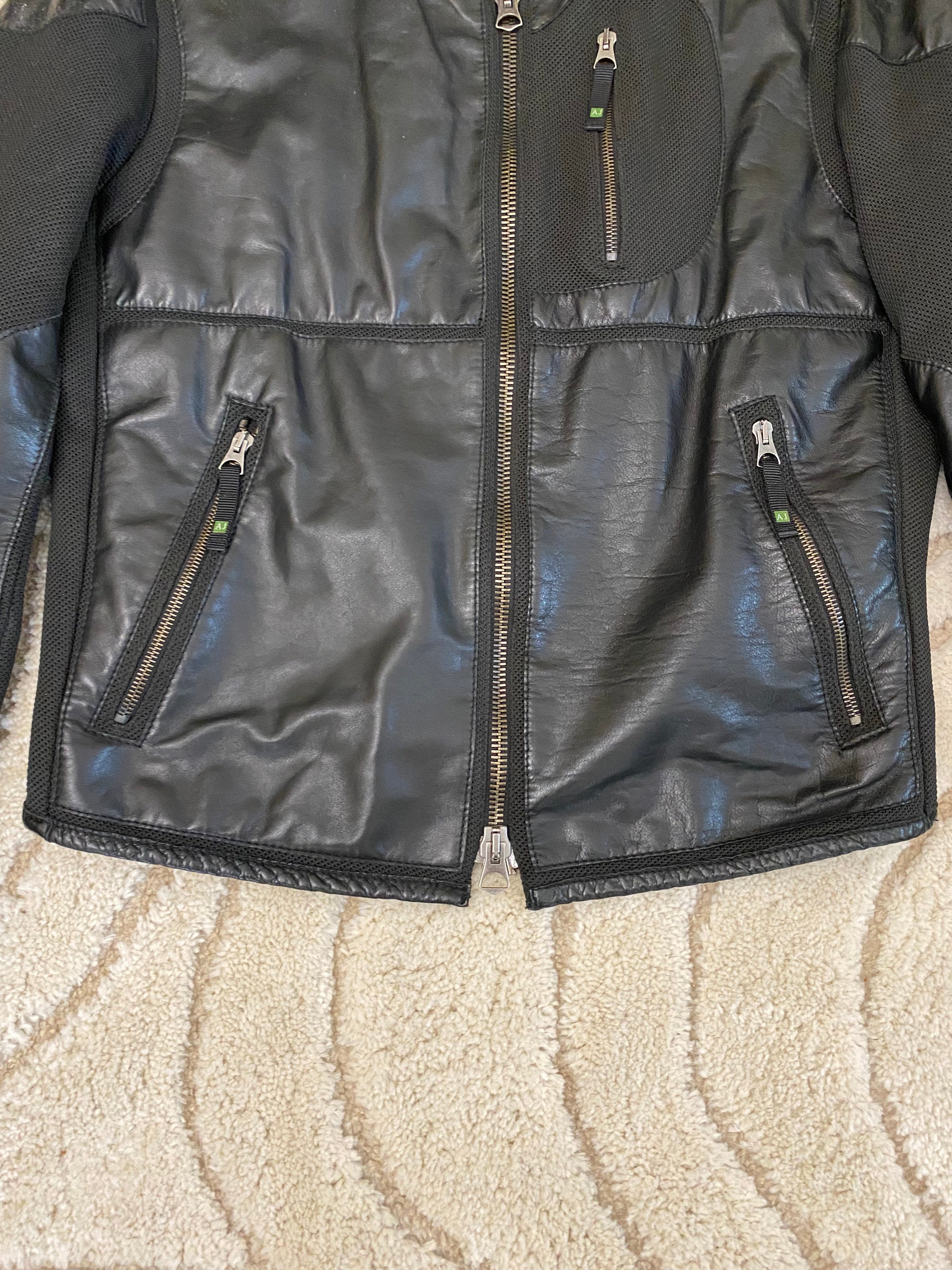 Armani Sport Hybrid Leather Jacket