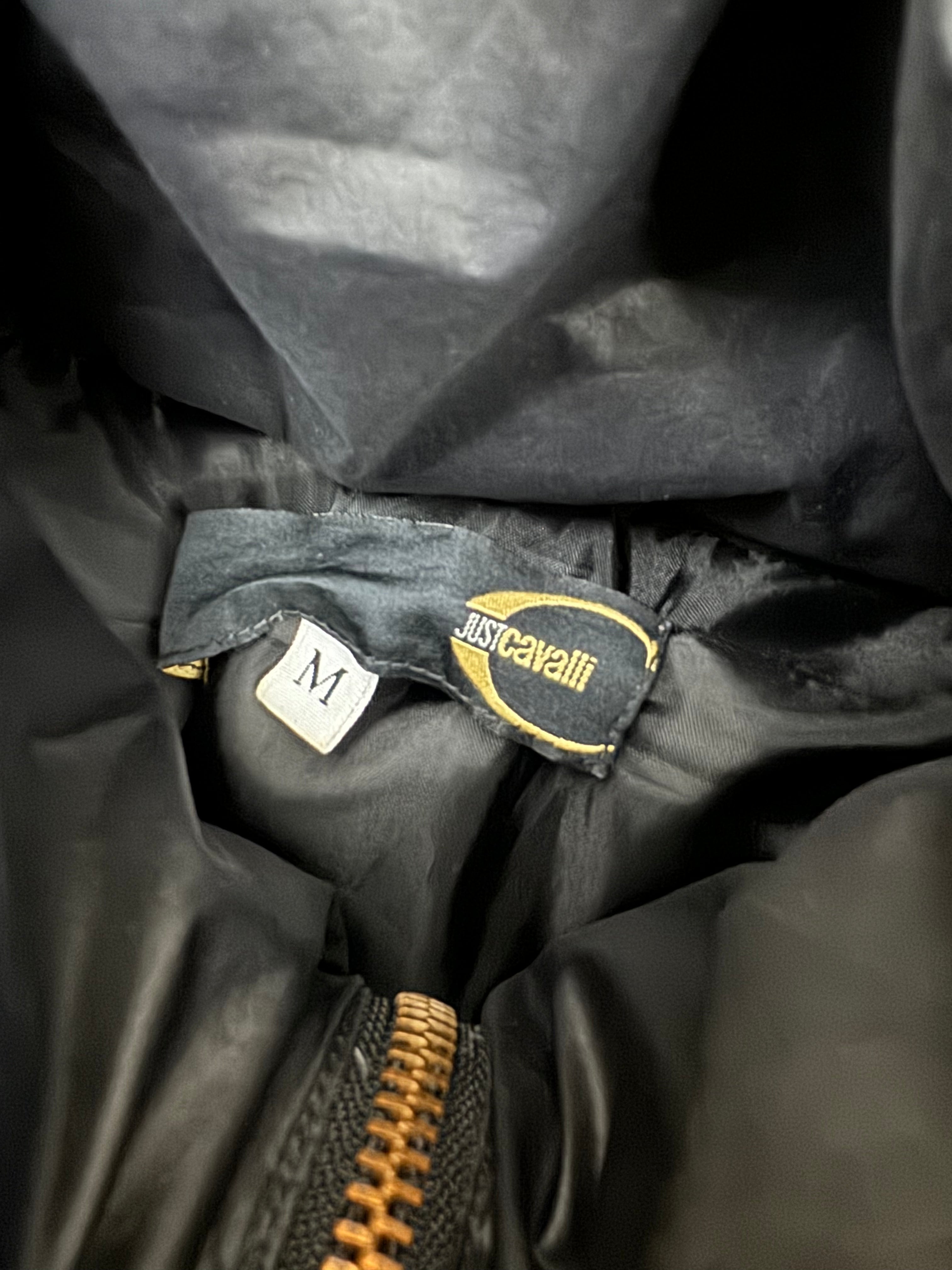 1990年代 ロベルト カヴァリ ボンデージ パラシュート パファー ジャケット (S)