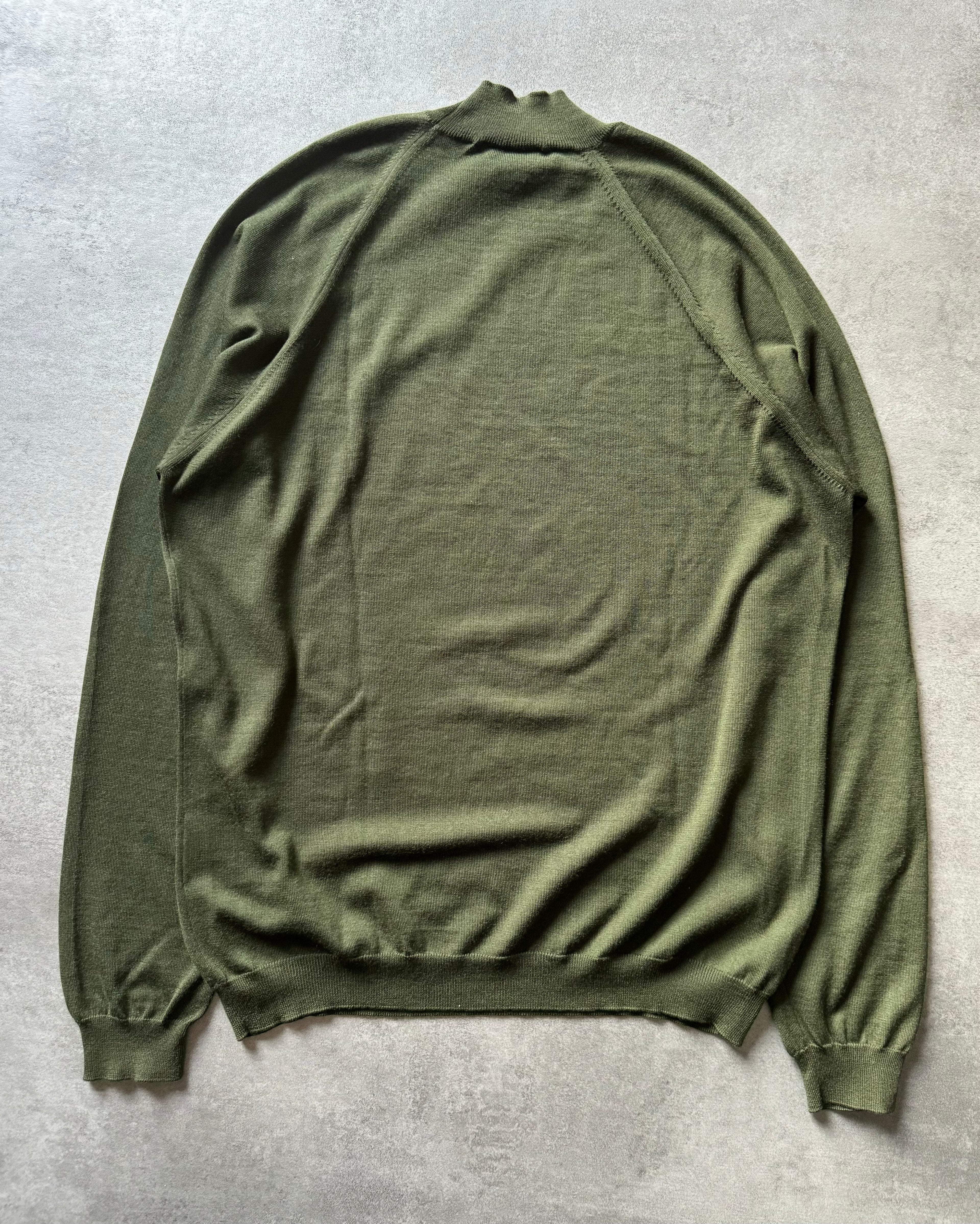 FW2019 Prada Wool Olive Sweater  (L) - 2