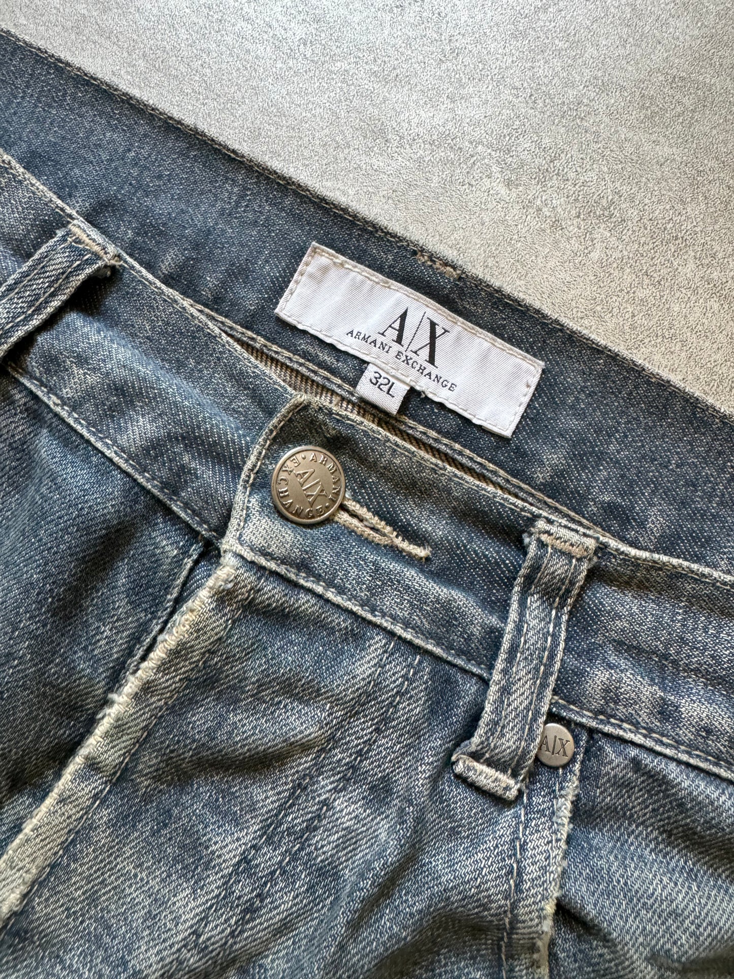 2000s Armani Limited Japan Printed Denim Jeans  (M) - 4