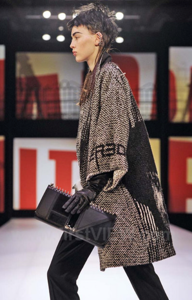 FW2013 Jean Paul Gaultier Gloomy Shadow Japan Profile Coat   (M) - 15