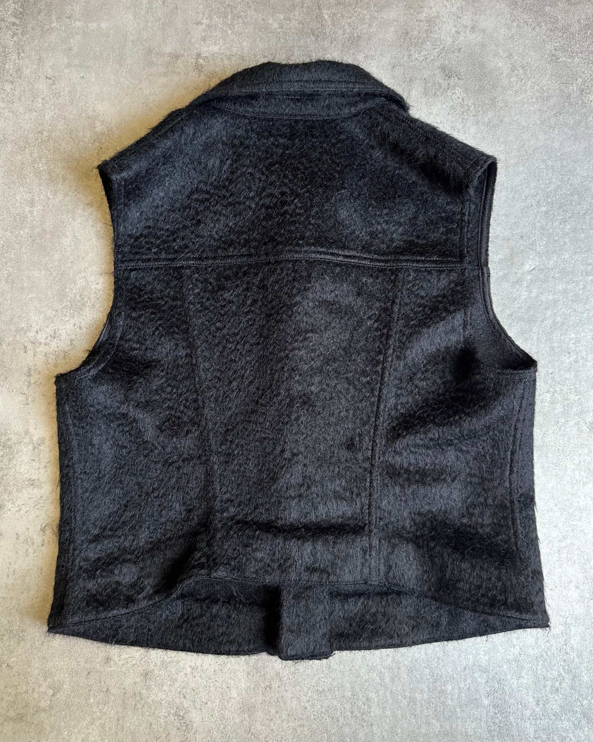 Ann Demeulemeester Mohair Black Sleeveless Vest (XS) - 11