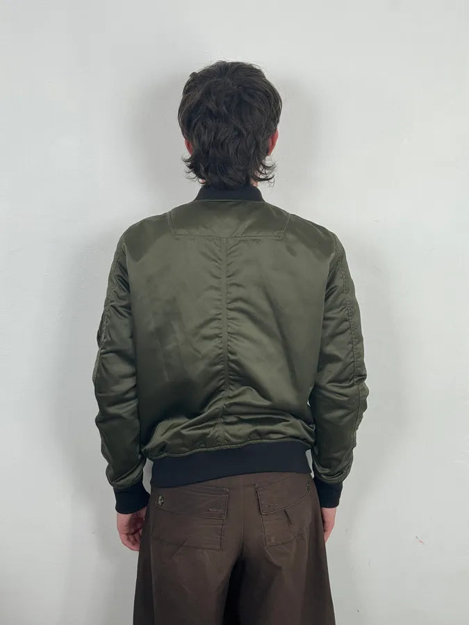 2000s Diesel Khaki Bomber Jacket AFIBLbN 1