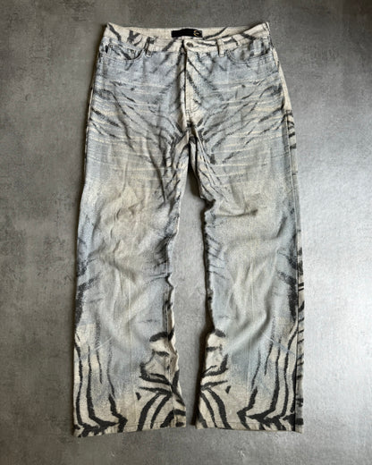 SS2002 Cavalli Safari Chic Zebra Pants  (M) - 1