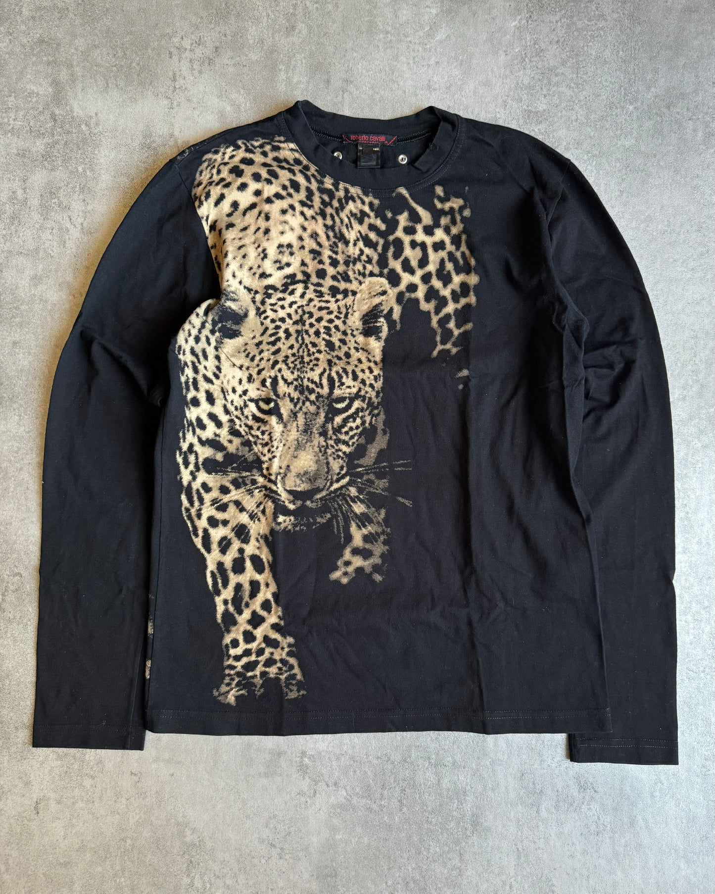 AW2000 Roberto Cavalli Leopard Black Longsleeves (XS/S) - 3