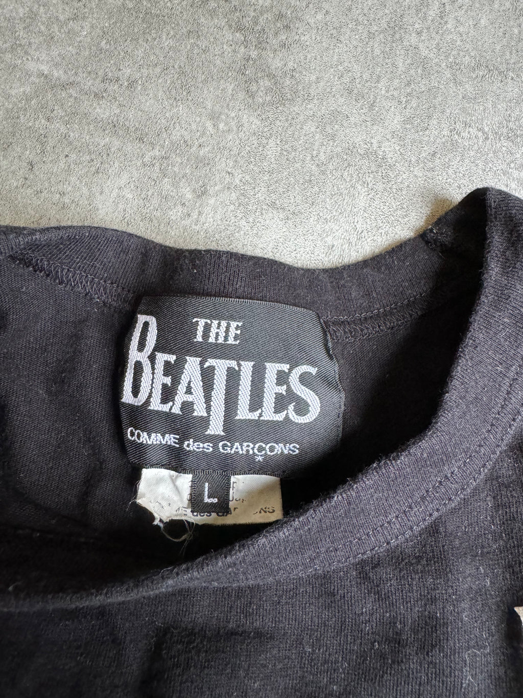 Comme des Garçons The Beatles Short Sleeve Black Tee-Shirt (M) - 4