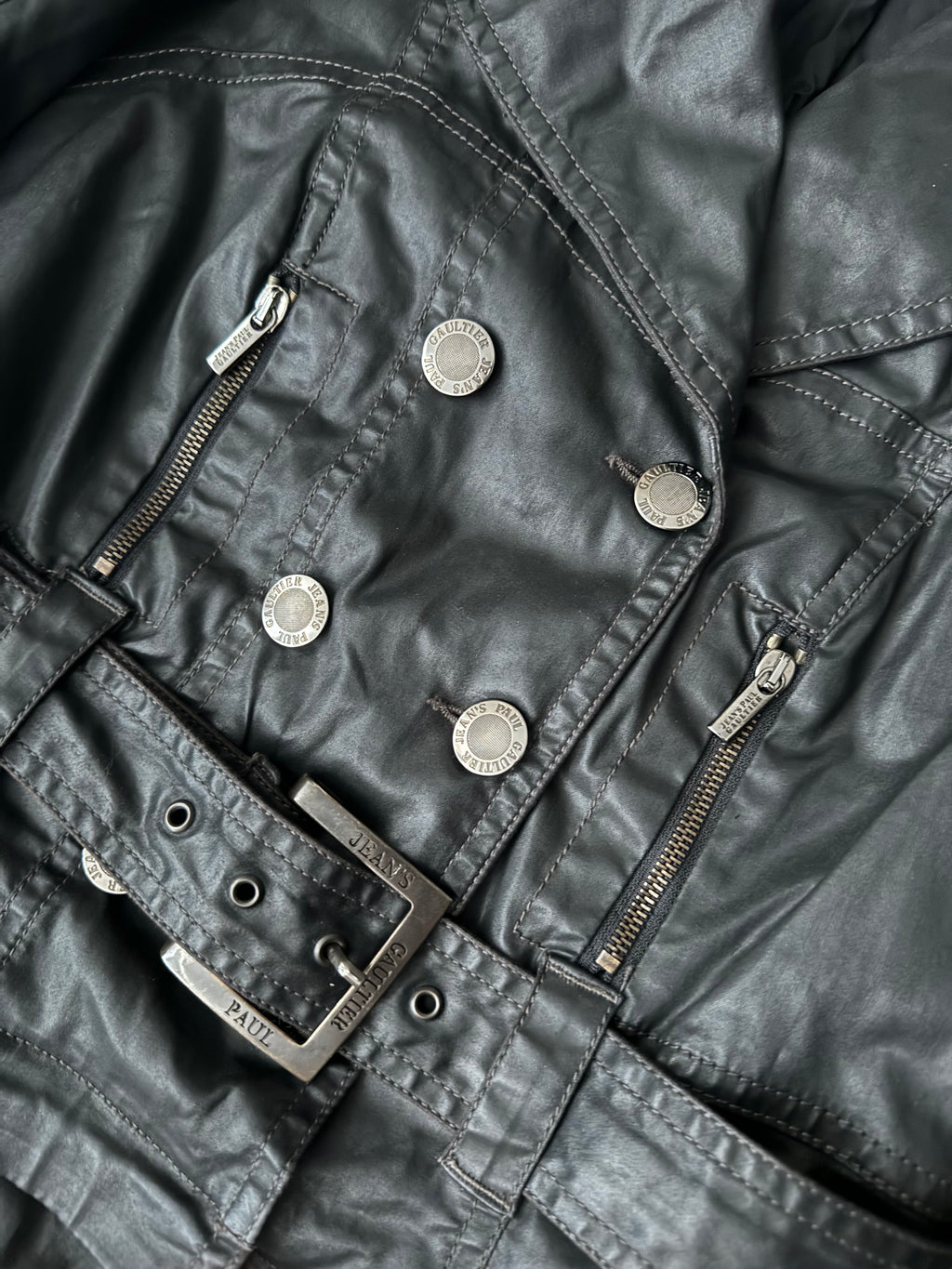 2000s Jean Paul Gaultier Cargo Detachable Trench Jacket (S) - 10