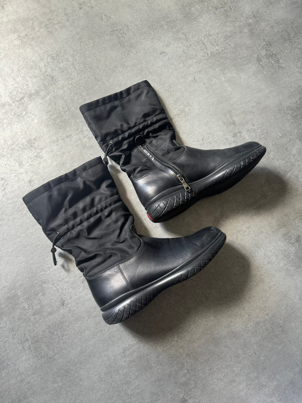 FW1999 Prada Cozy Leather Boots  (40) - 3