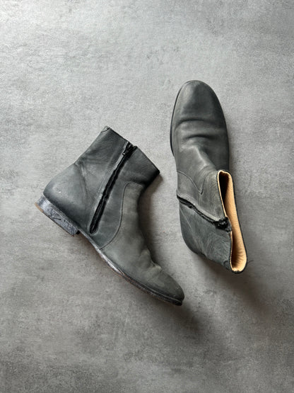 2012 Maison Margiela x H&M Distressed Grey Boots (44) - 2