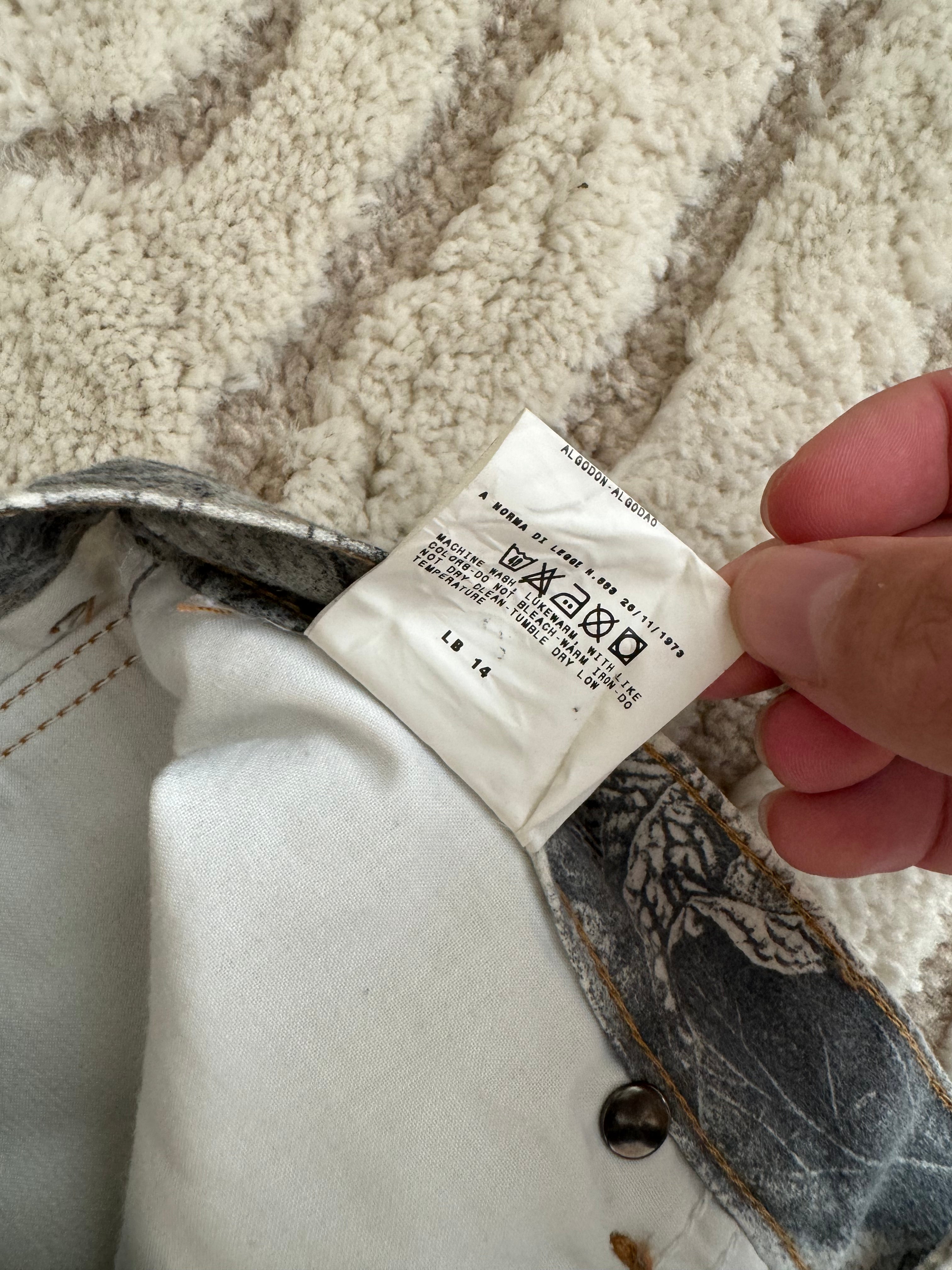 Just Cavalli Black & White Floral Printed Pants