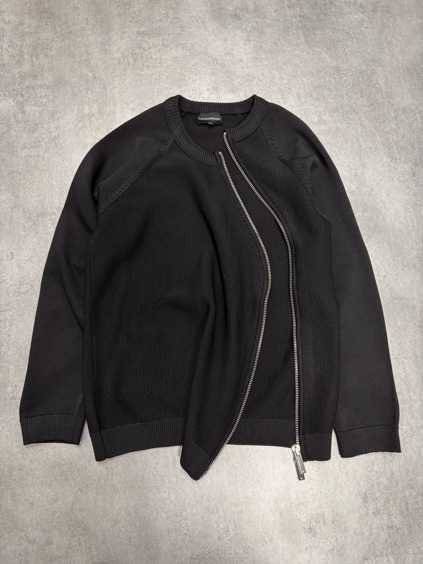 FW2015 Emporio Armani Asymmetrical Full-Zip Sweater (S/M)