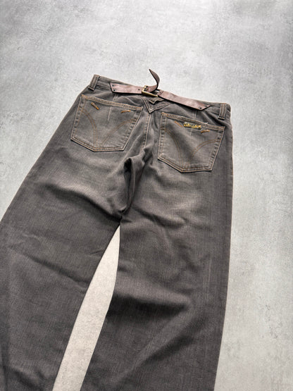 AW2003 Dolce & Gabbana Sun Faded Grey Denim Jeans (M)