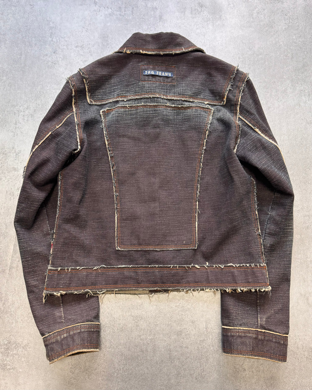 2000s Jean Paul Gaultier Denim Patchwork Jacket & Long Skirt Set