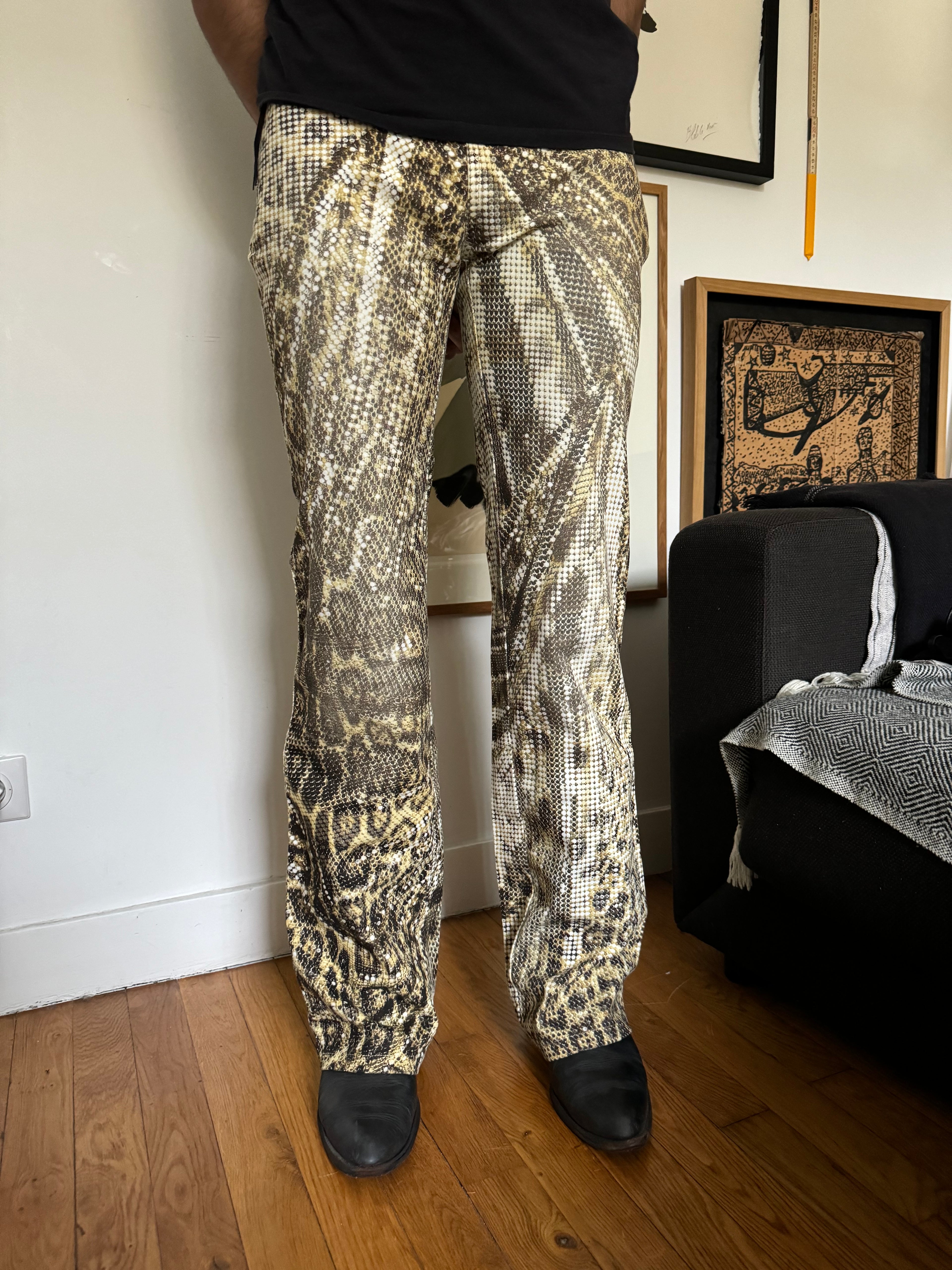 SS2003 Roberto Cavalli Luxurious Leopard Print Pants