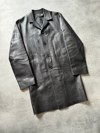 FW2000 Prada Black Pure Trench Leather Jacket (M)