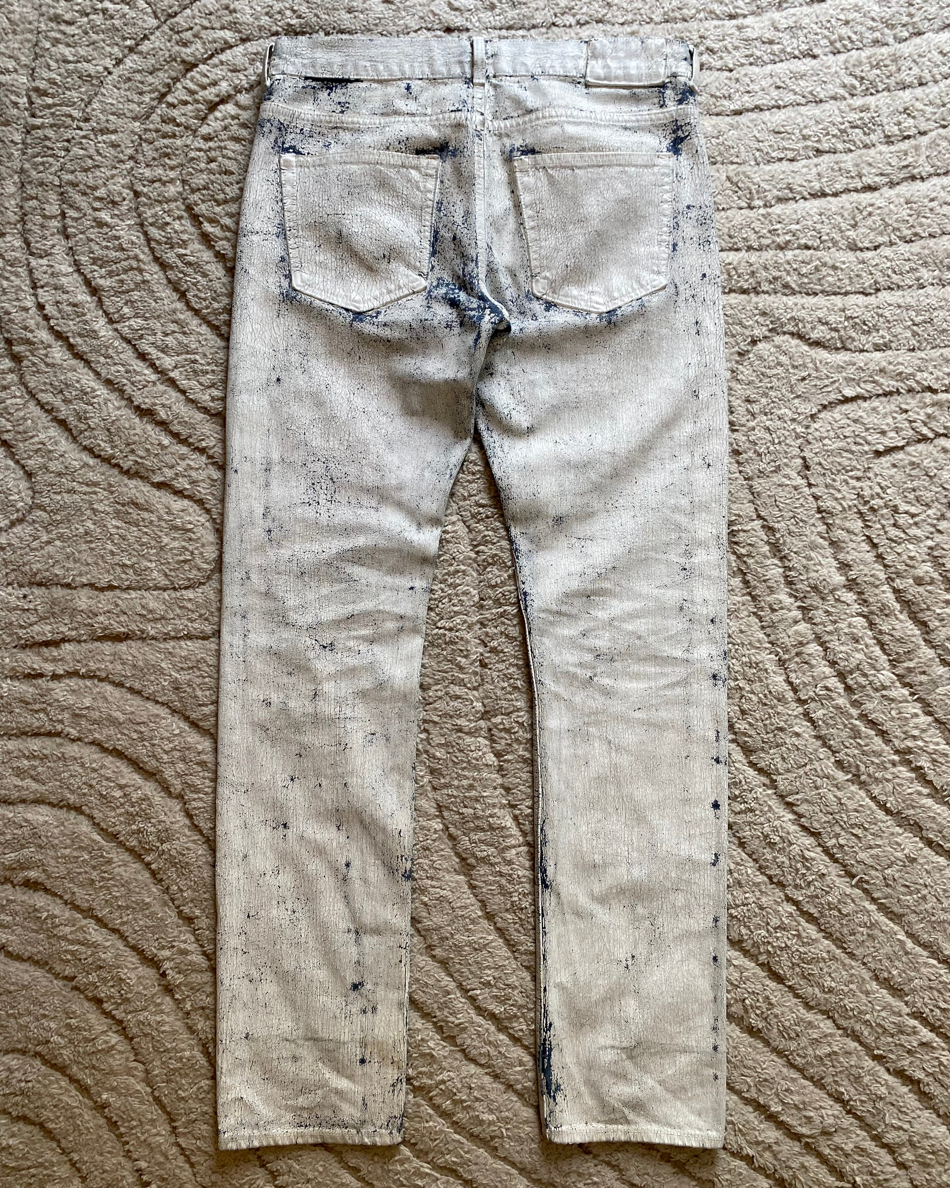 SS04 Maison Margiela x H&M White Painted Jeans RE-EDITION (M)