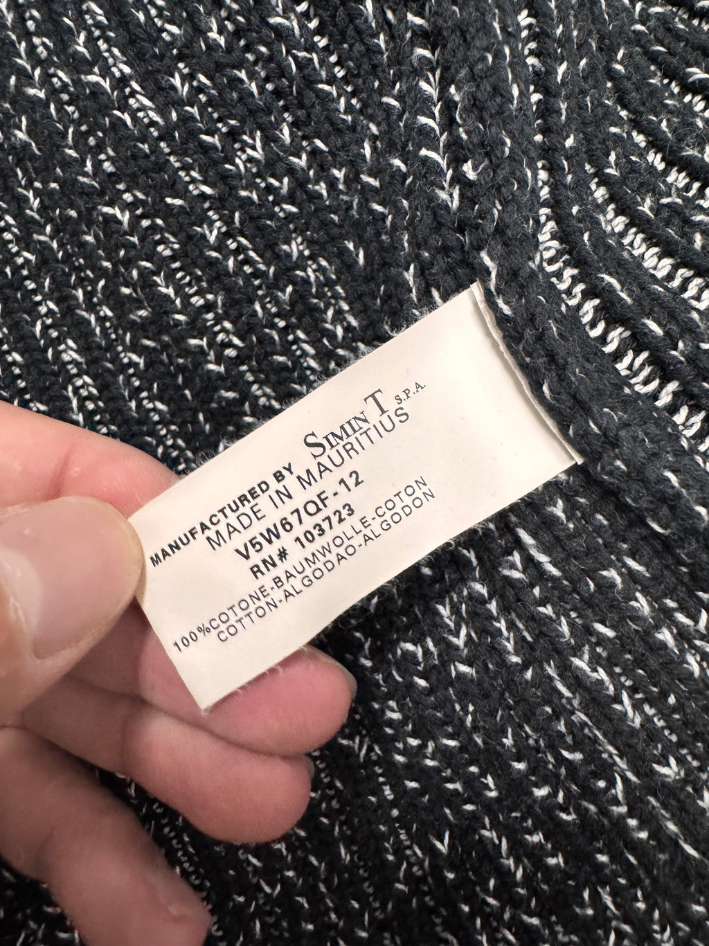 2000s Armani Blue Knitted Buttoned Sweater