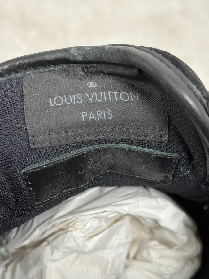 Louis Vuitton Black Suede Low-Top Sneakers kxpfBoq 8