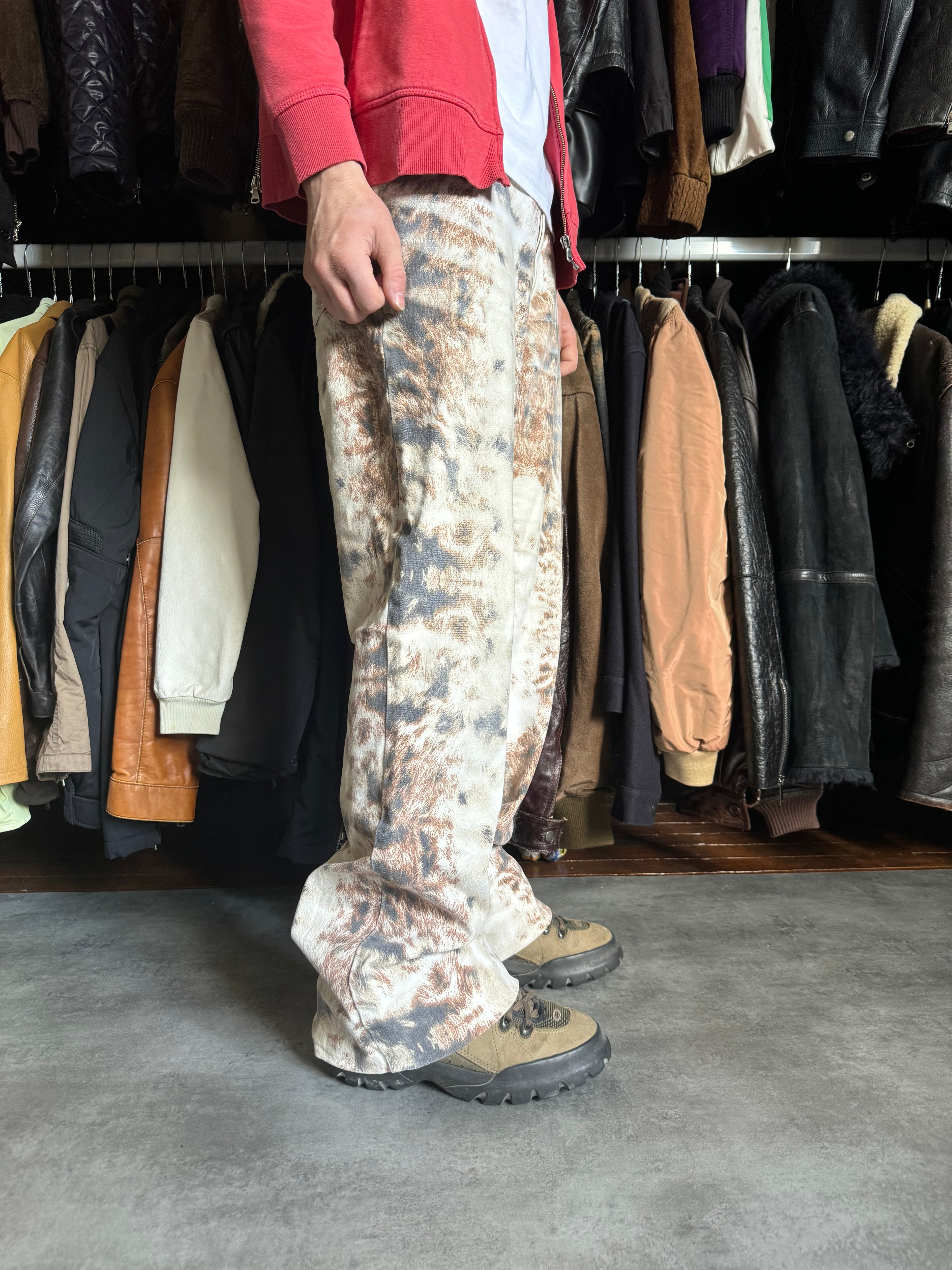 AW2003 Cavalli Animal Fur Print Cozy Pants