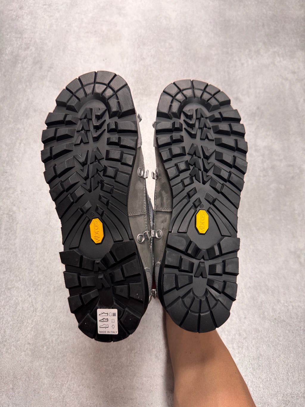 Y/Project x Diemme Silver Grey Grappa Hiker Shoes