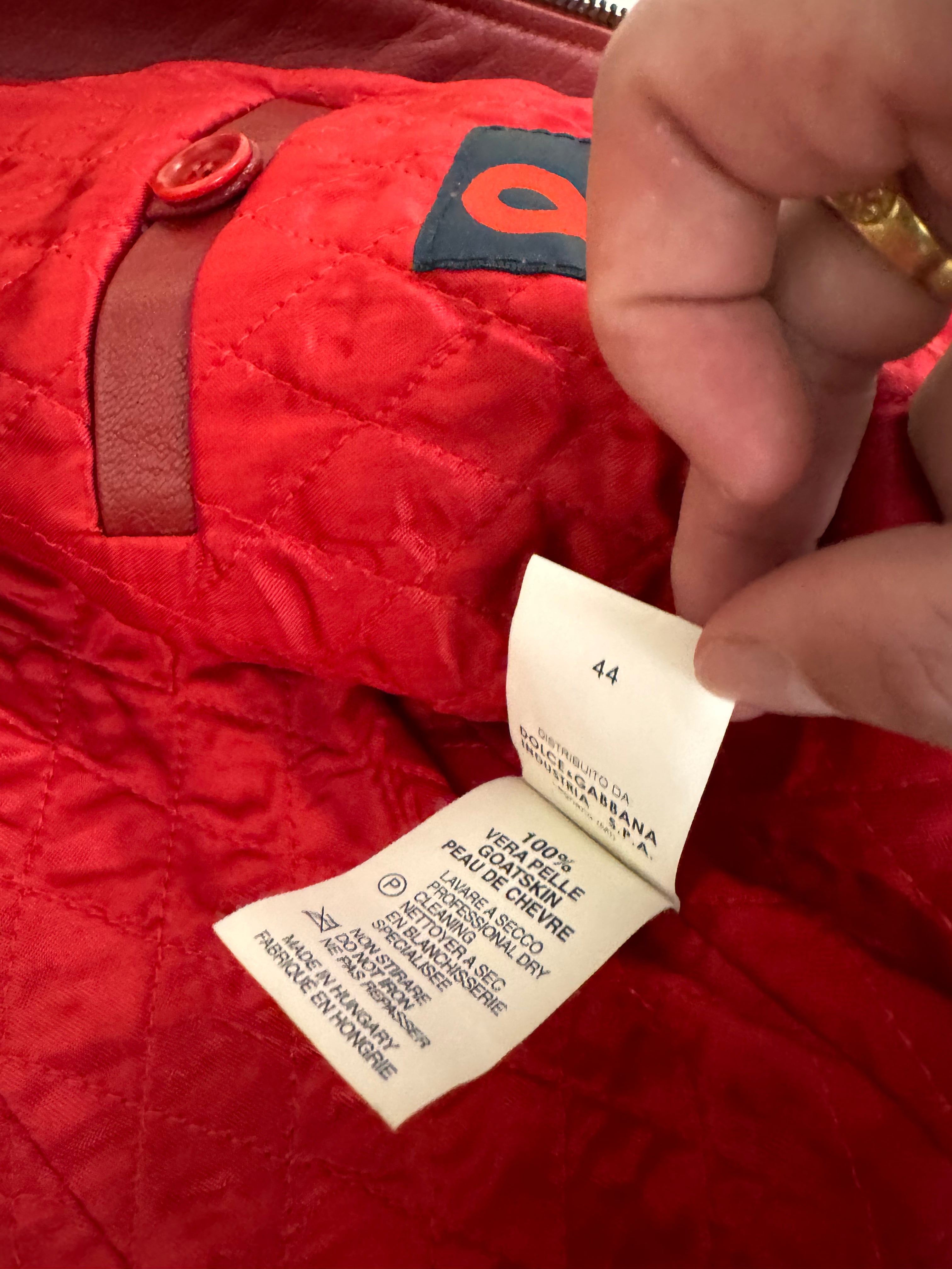 Dolce & Gabbana Pink Lady Leather Jacket (XS)