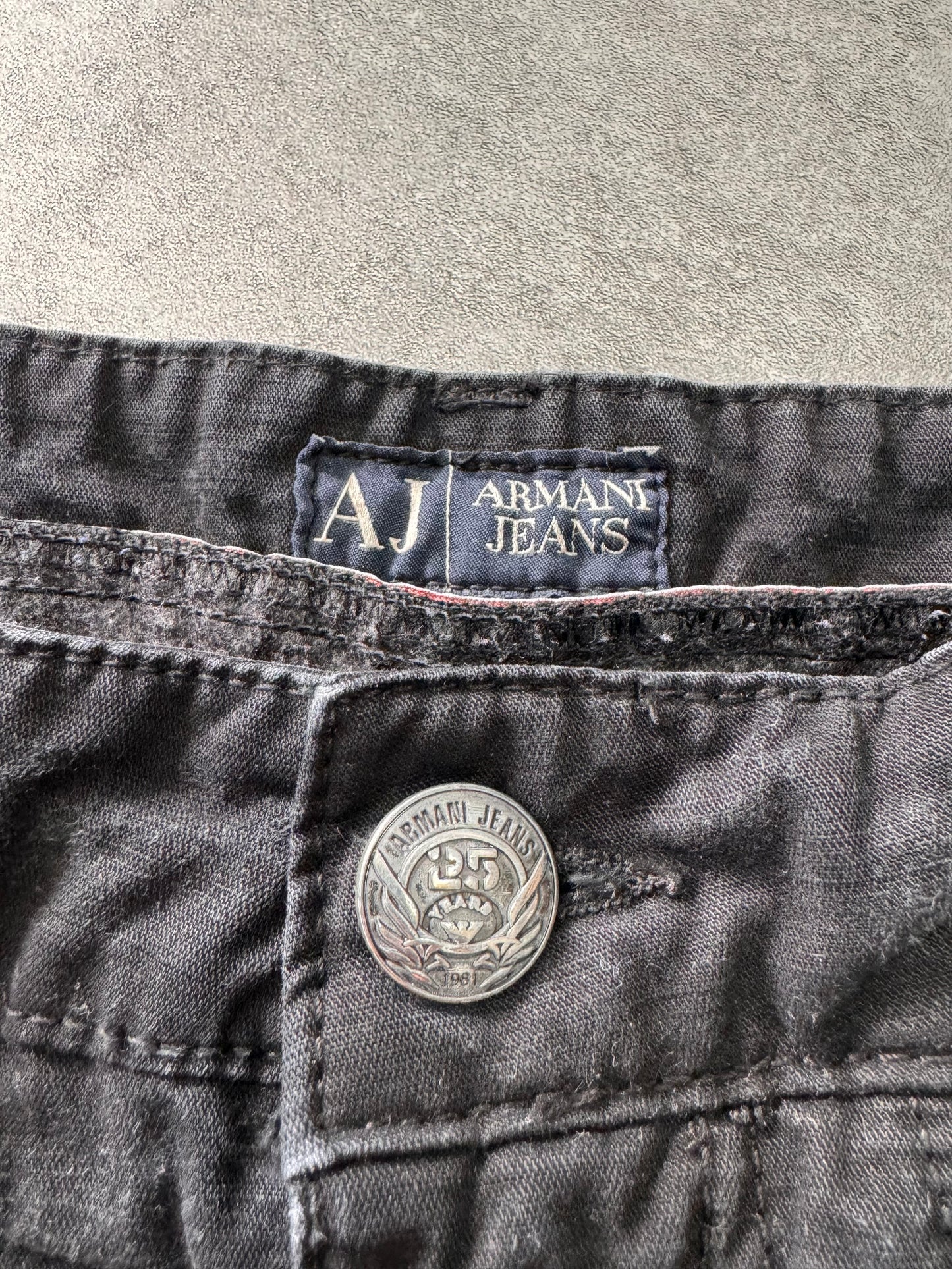 2000s Armani Wide Cargo Pants (S/M)