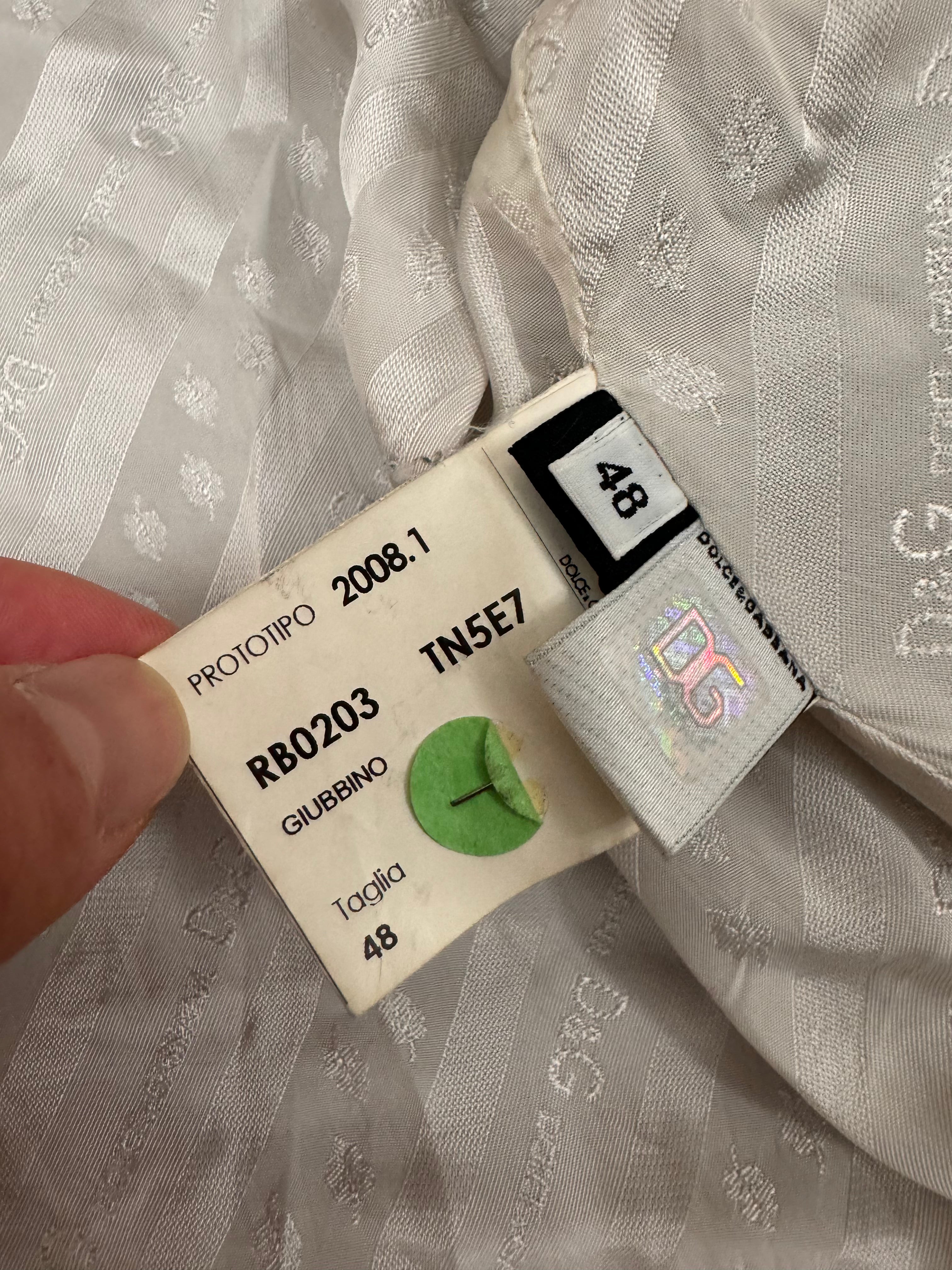 SS2008 Dolce & Gabbana Biker Multi-Zip Champagne Gold Jacket (S/M)