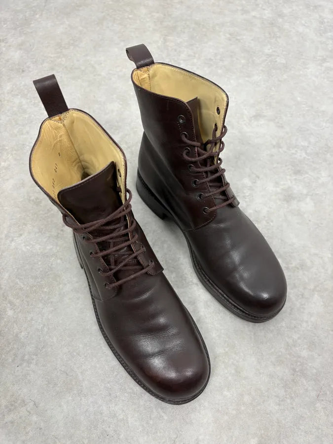 Jil Sander Brown Classy Leather Boots xbZojFY 3