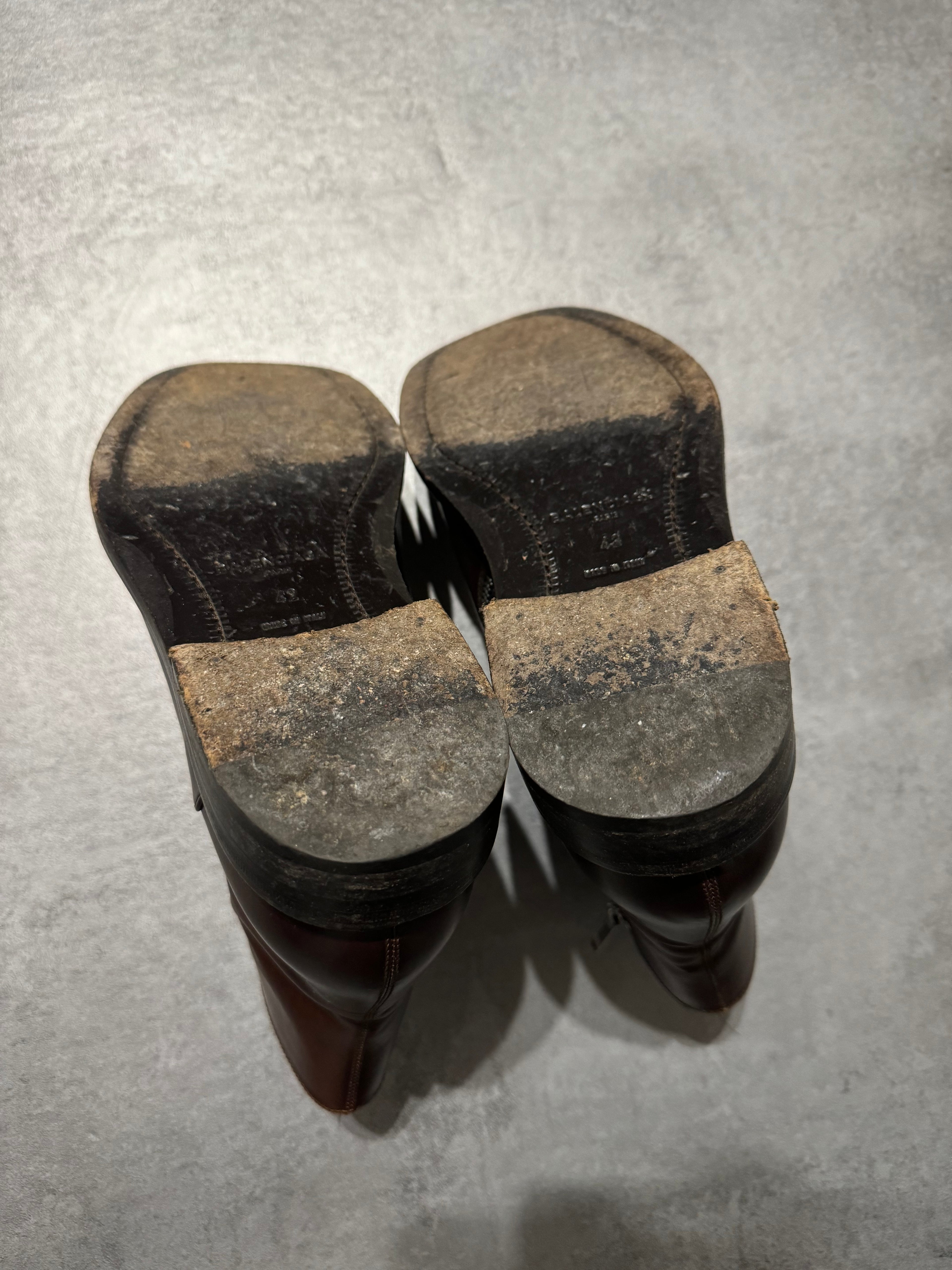 Balenciaga Brown Ultimate Minimalist Leather Boots (42,5) - 10