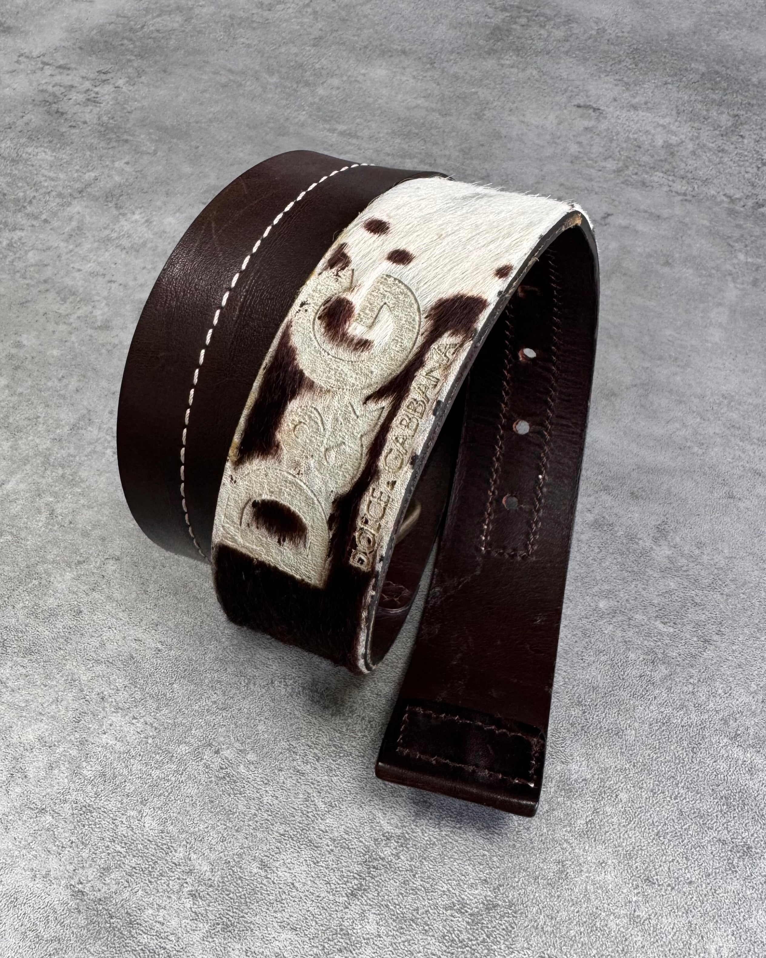 Dolce & Gabbana Cow Effect Belt