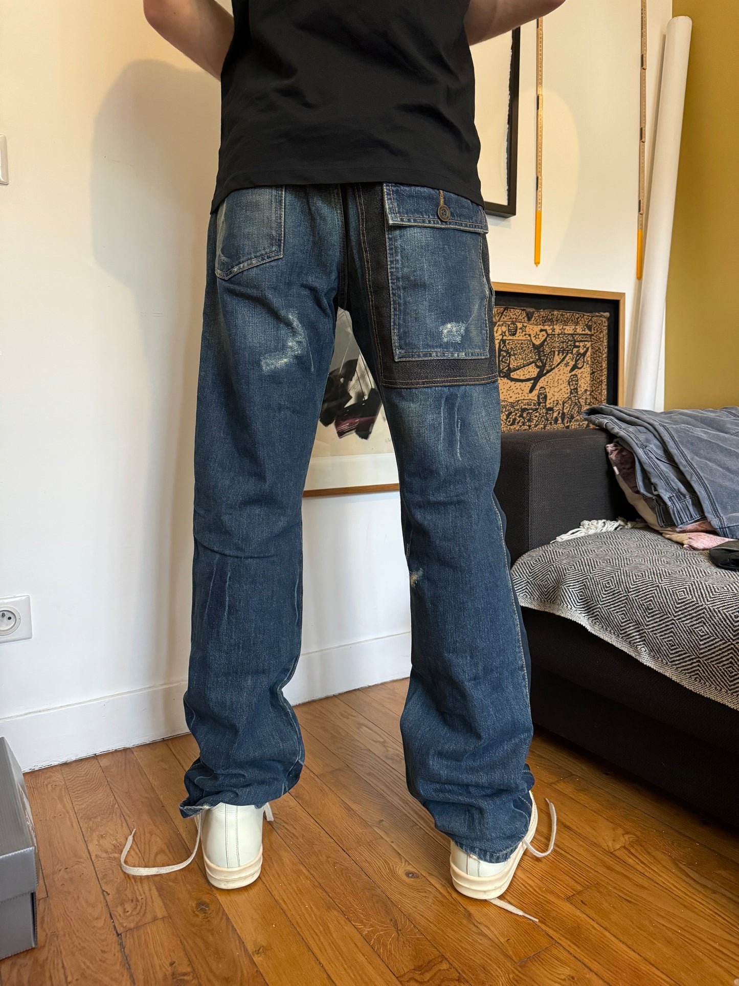 AW2005 Cavalli Cargo Underground Relaxed Denim Jeans (M)