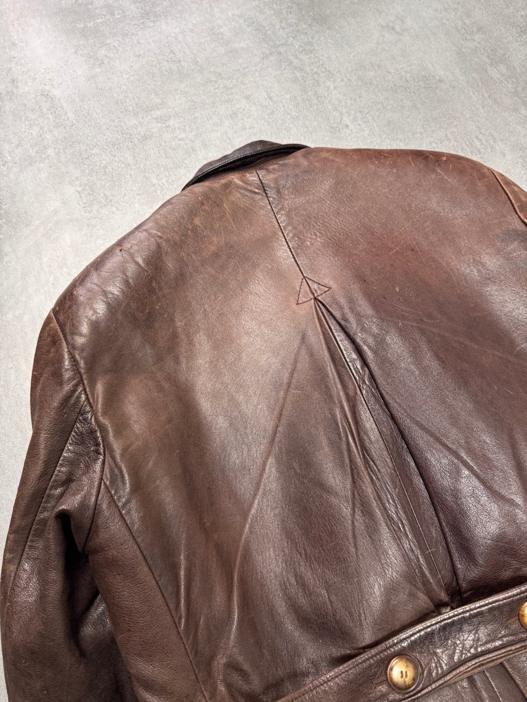 1990s Giorgio Armani Brown Leather Long Coat